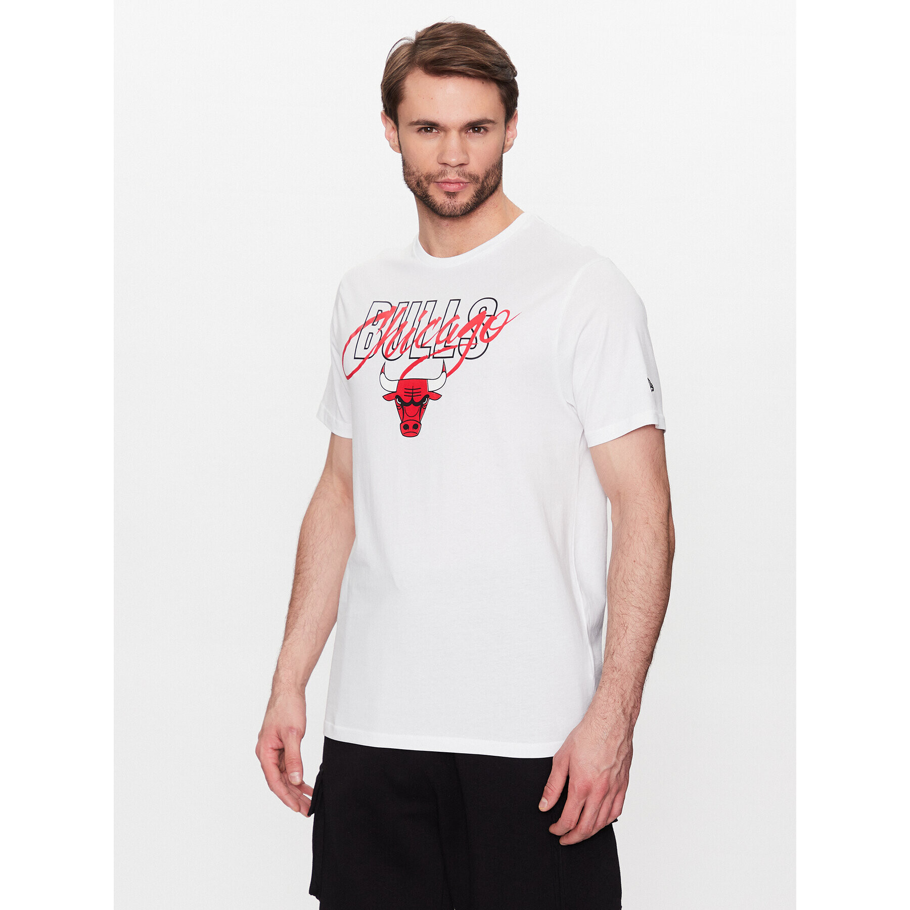 New Era T-Shirt Chicago Bulls 60332184 Bílá Regular Fit - Pepit.cz