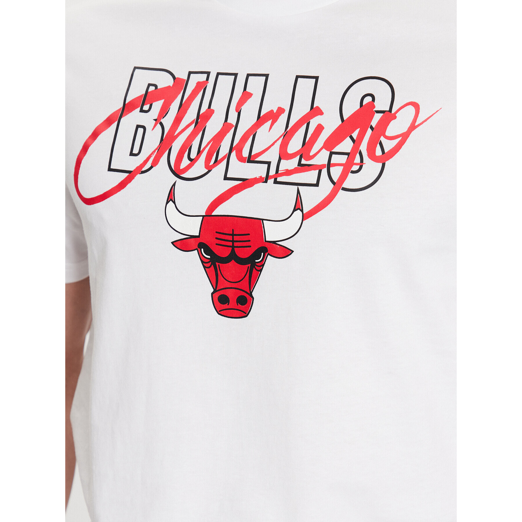 New Era T-Shirt Chicago Bulls 60332184 Bílá Regular Fit - Pepit.cz