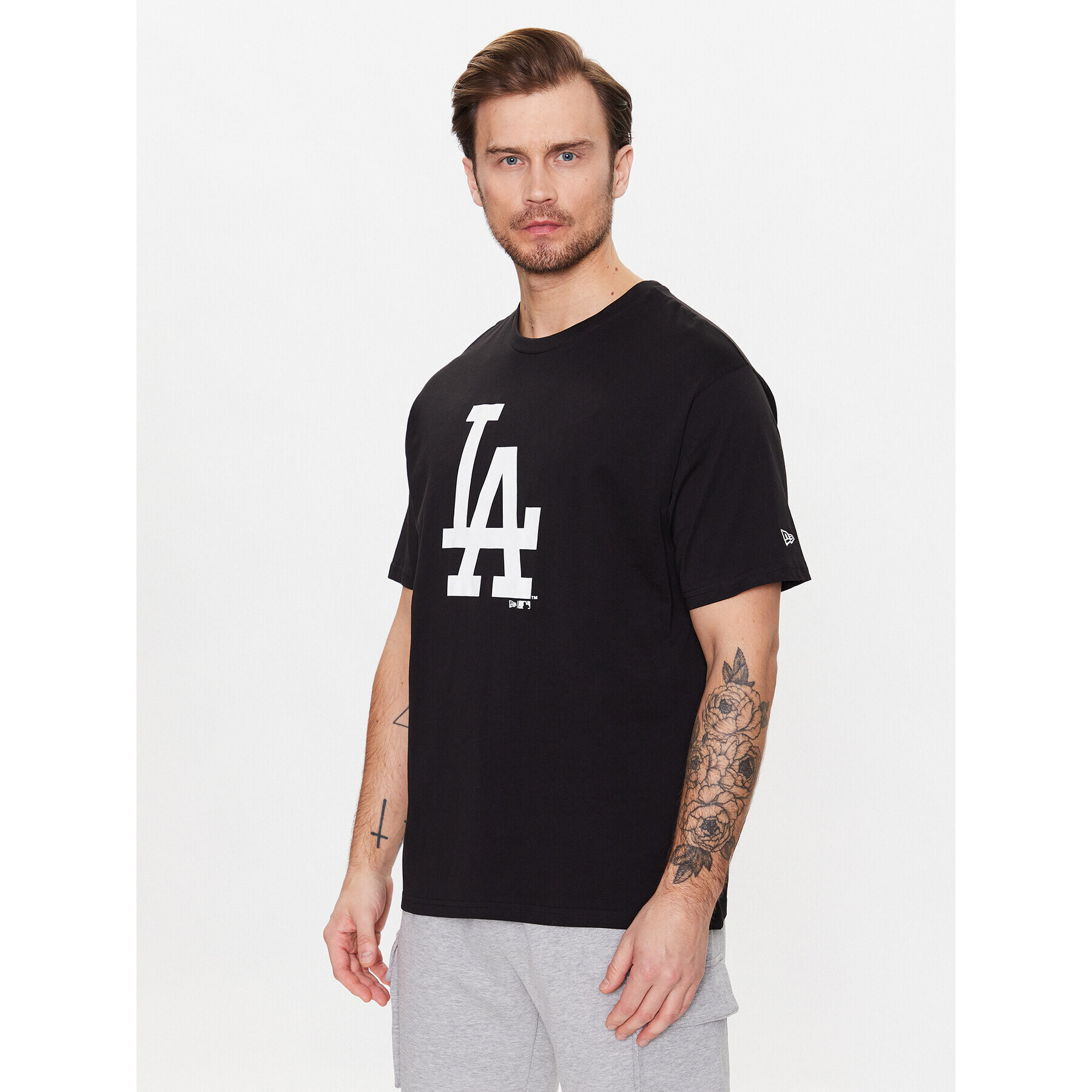 New Era T-Shirt La Dodgers Mlb League Essential 60332293 Černá Oversize - Pepit.cz