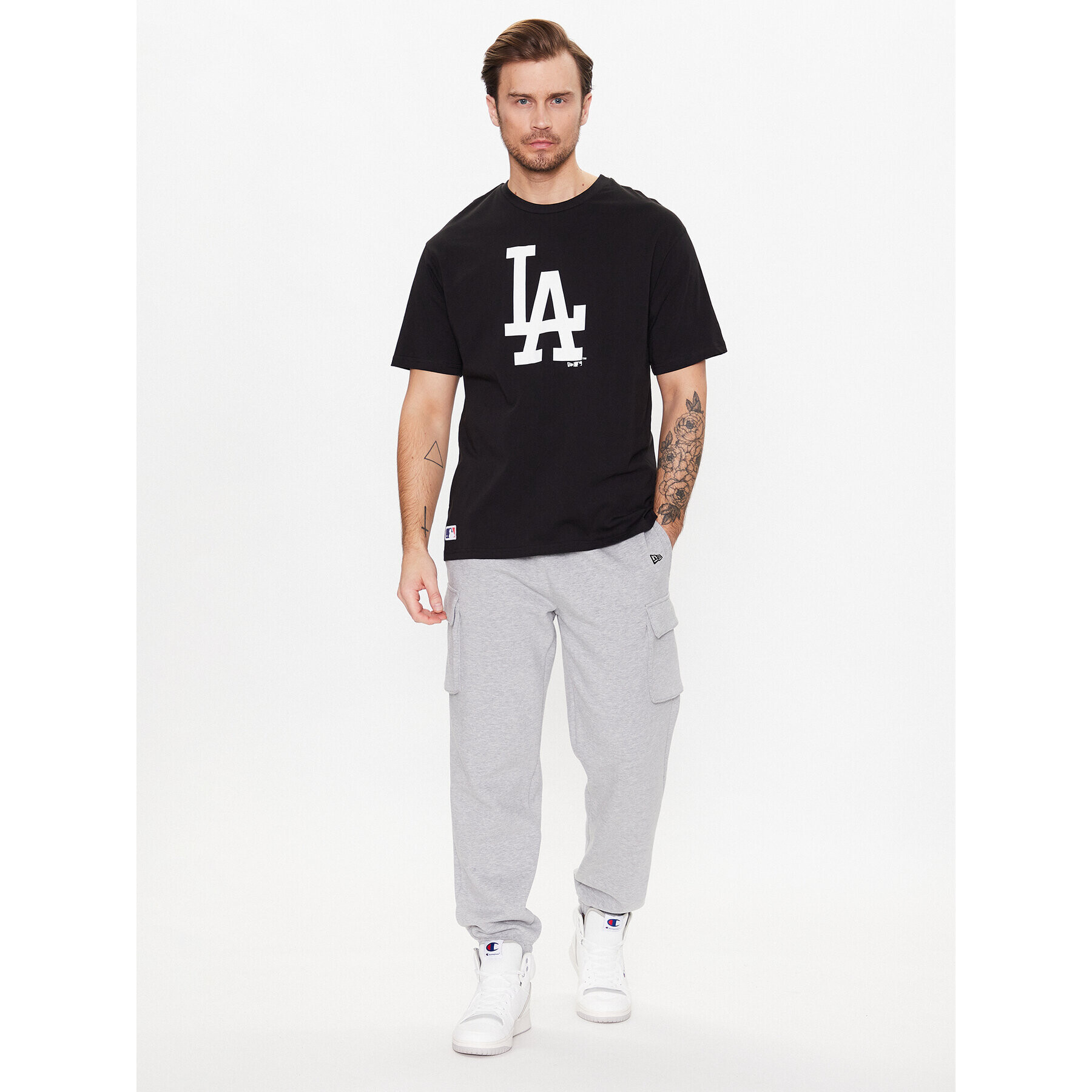 New Era T-Shirt La Dodgers Mlb League Essential 60332293 Černá Oversize - Pepit.cz