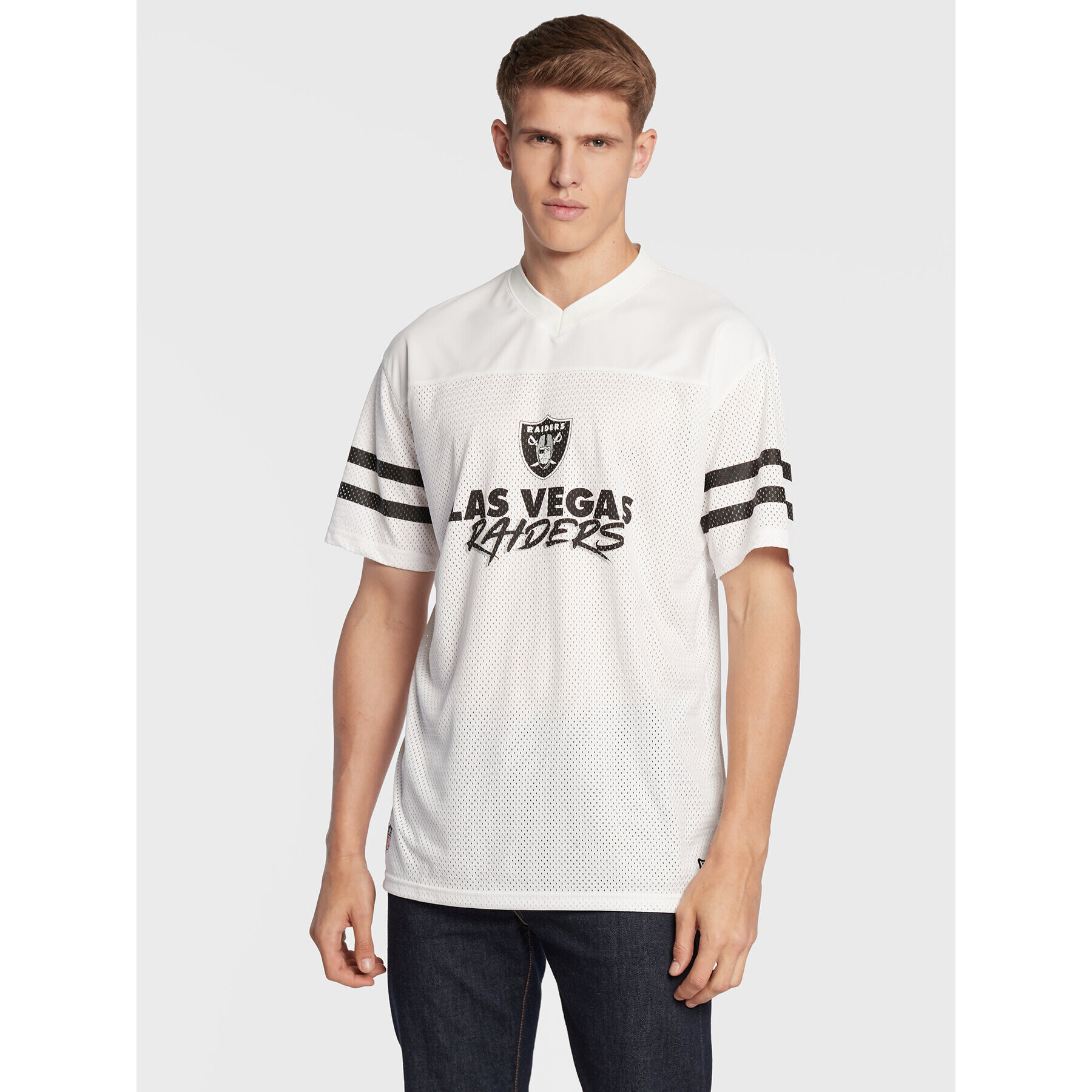 New Era T-Shirt Las Vegas Raiders NFL Script 60284671 Bílá Relaxed Fit - Pepit.cz