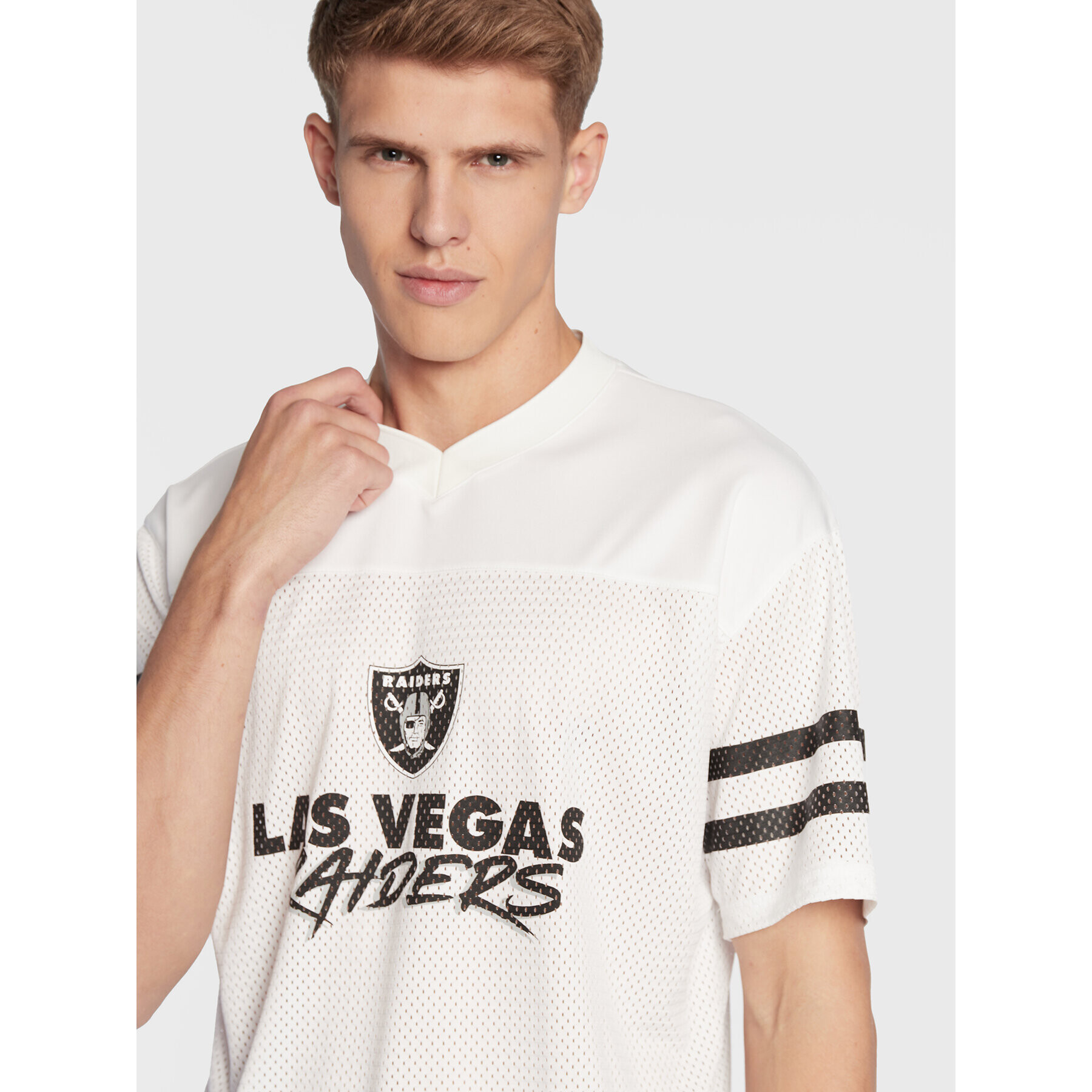 New Era T-Shirt Las Vegas Raiders NFL Script 60284671 Bílá Relaxed Fit - Pepit.cz