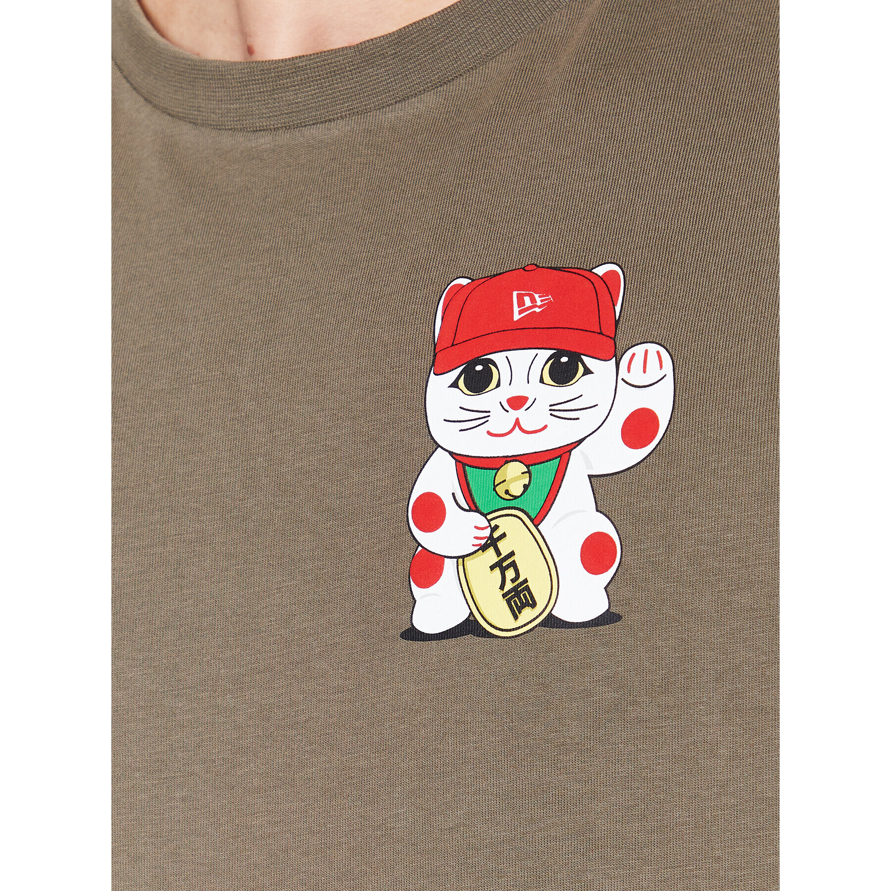 New Era T-Shirt Lucky Paws Character 60332250 Zelená Oversize - Pepit.cz