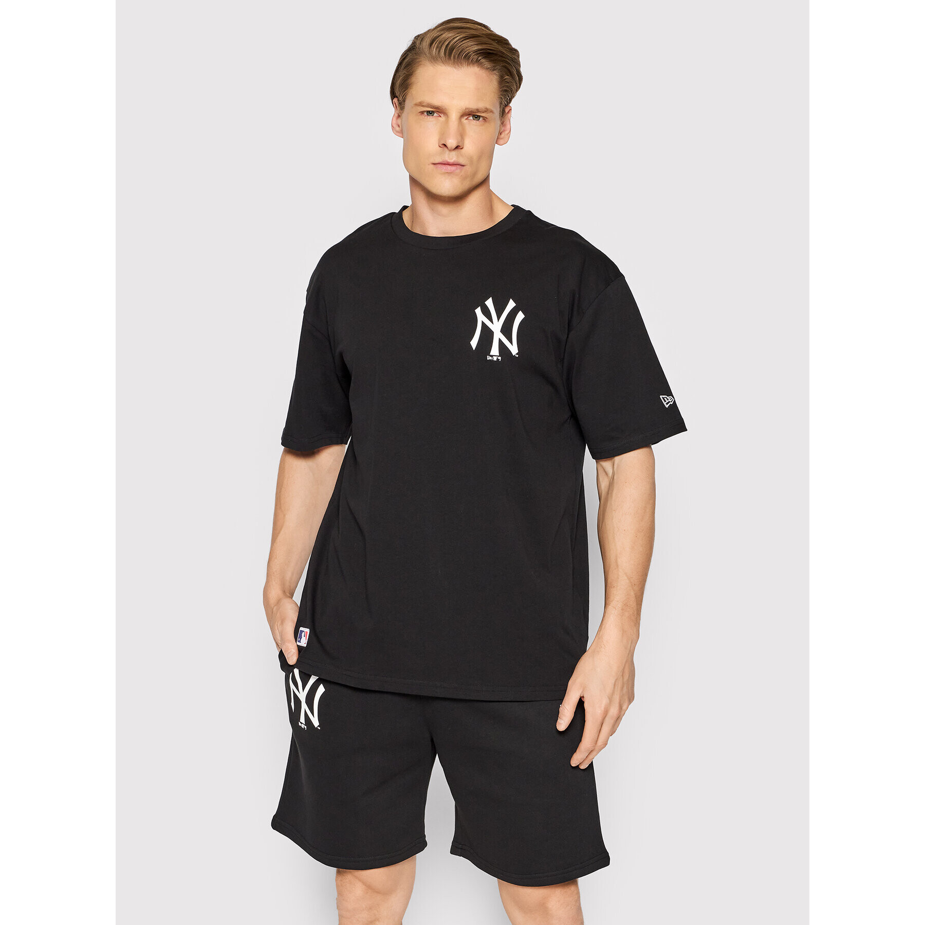 New Era T-Shirt Mlb Big Logo 12195450 Černá Regular Fit - Pepit.cz