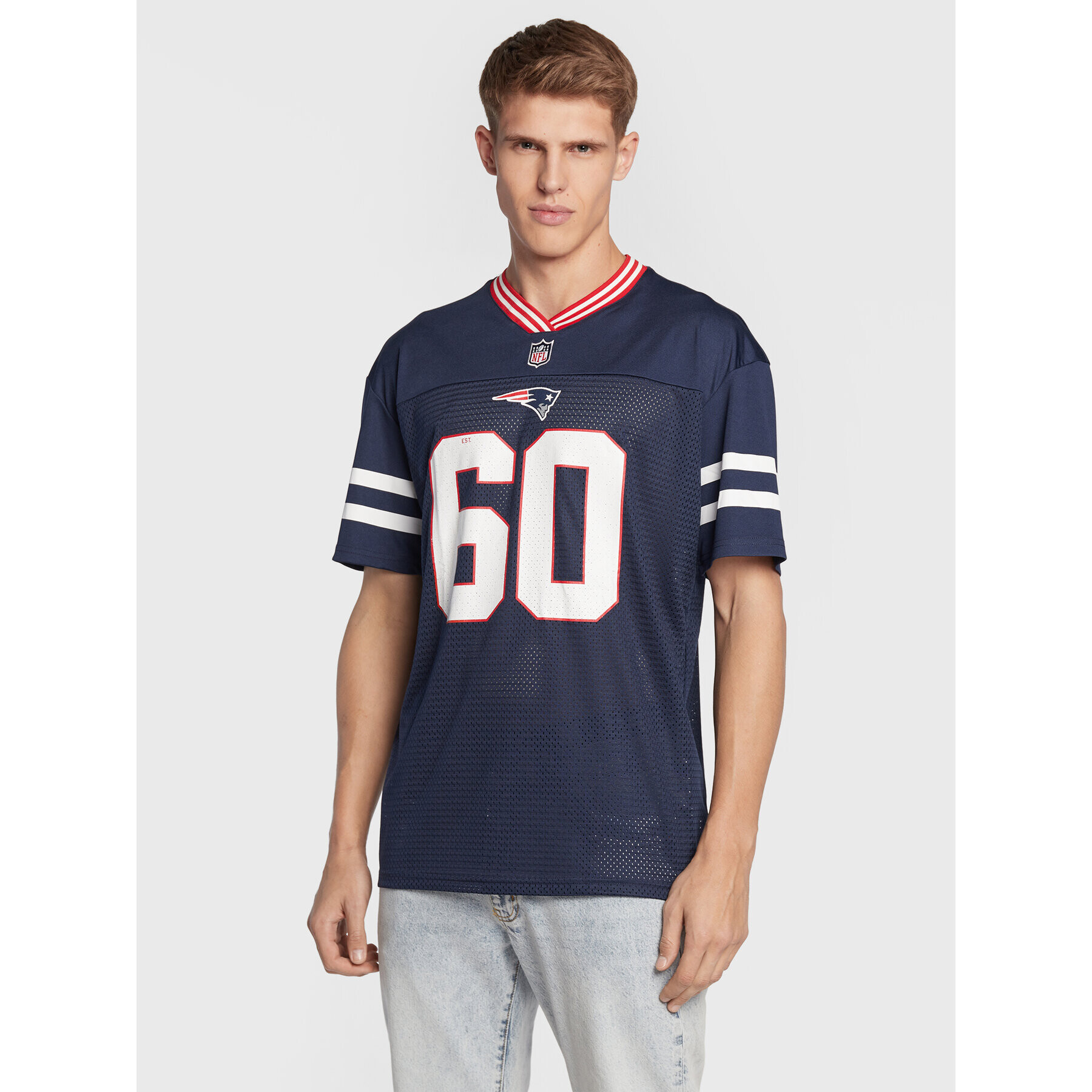 New Era T-Shirt New England Patriots 12572538 Tmavomodrá Oversize - Pepit.cz