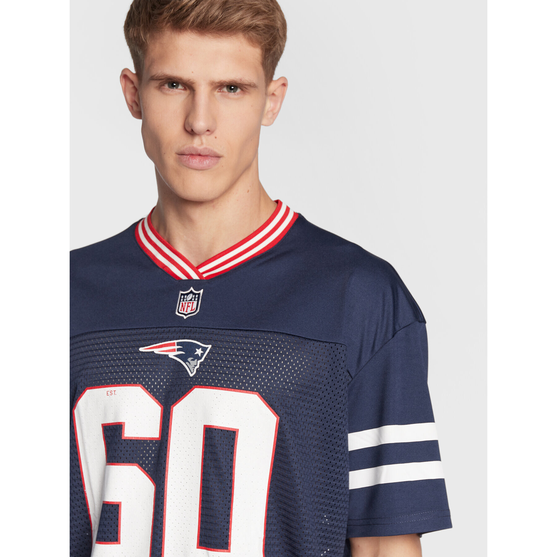 New Era T-Shirt New England Patriots 12572538 Tmavomodrá Oversize - Pepit.cz