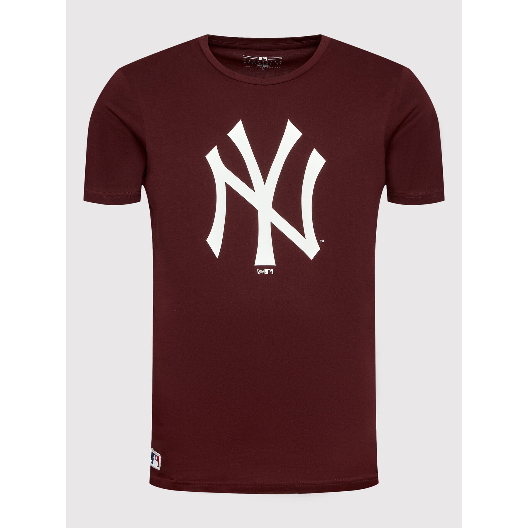 New Era T-Shirt New York Yankees MLB Team Logo 11863695 Bordó Regular Fit - Pepit.cz