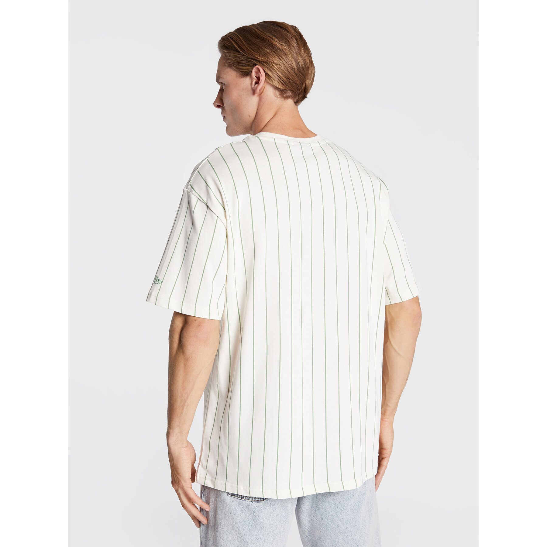 New Era T-Shirt Pinstripe 60284642 Bílá Oversize - Pepit.cz