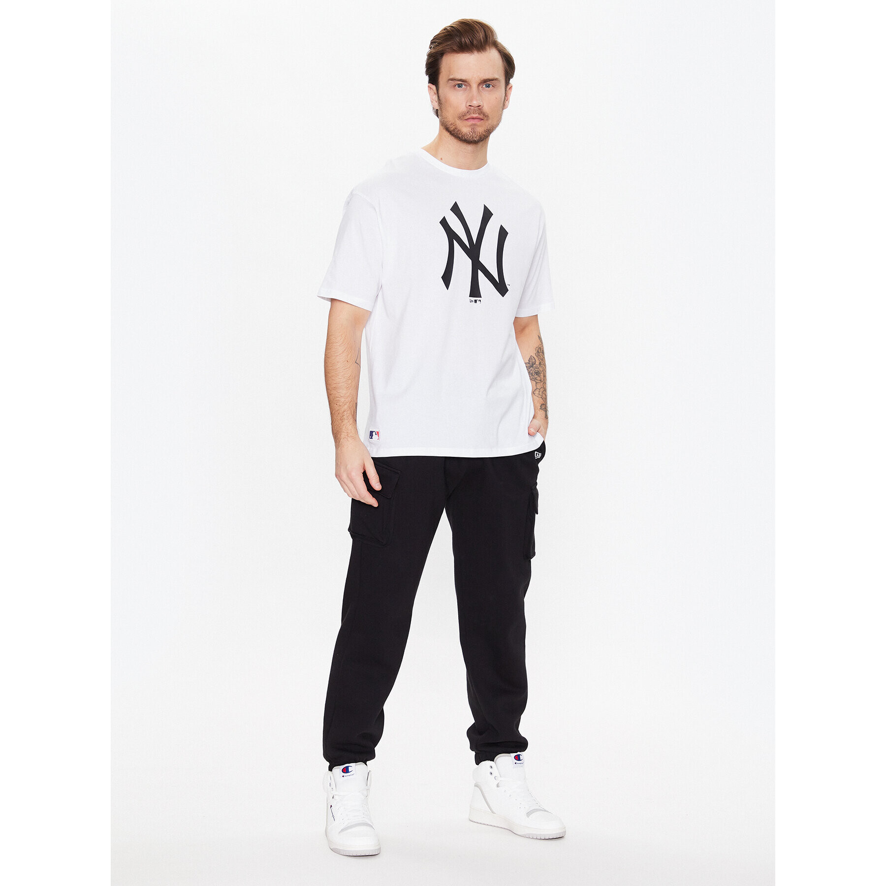 New Era T-Shirt Yankees Mlb League Essential 60332283 Bordó Oversize - Pepit.cz