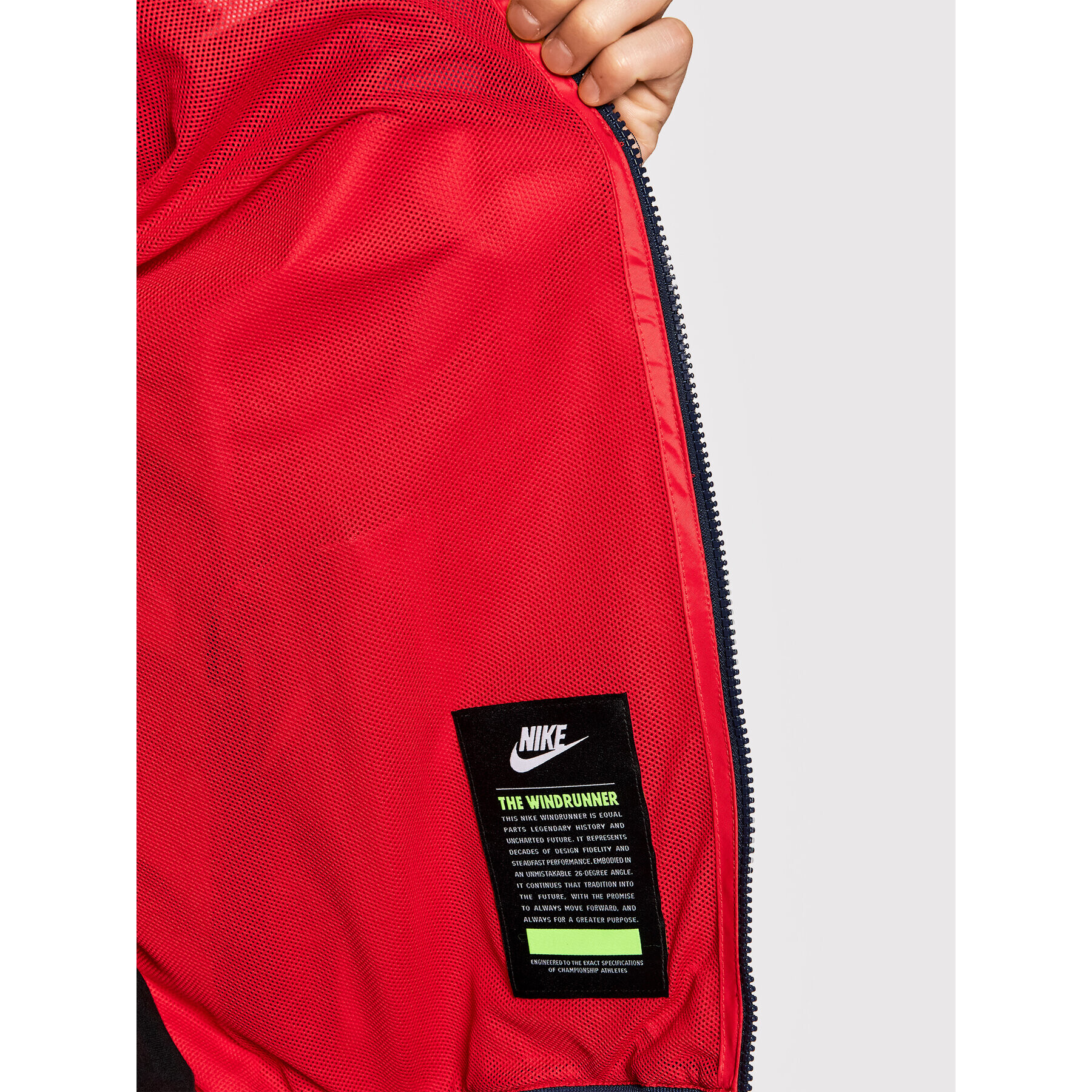 Nike Běžecká bunda Sportswear Windrunner DA0001 Červená Standard Fit - Pepit.cz