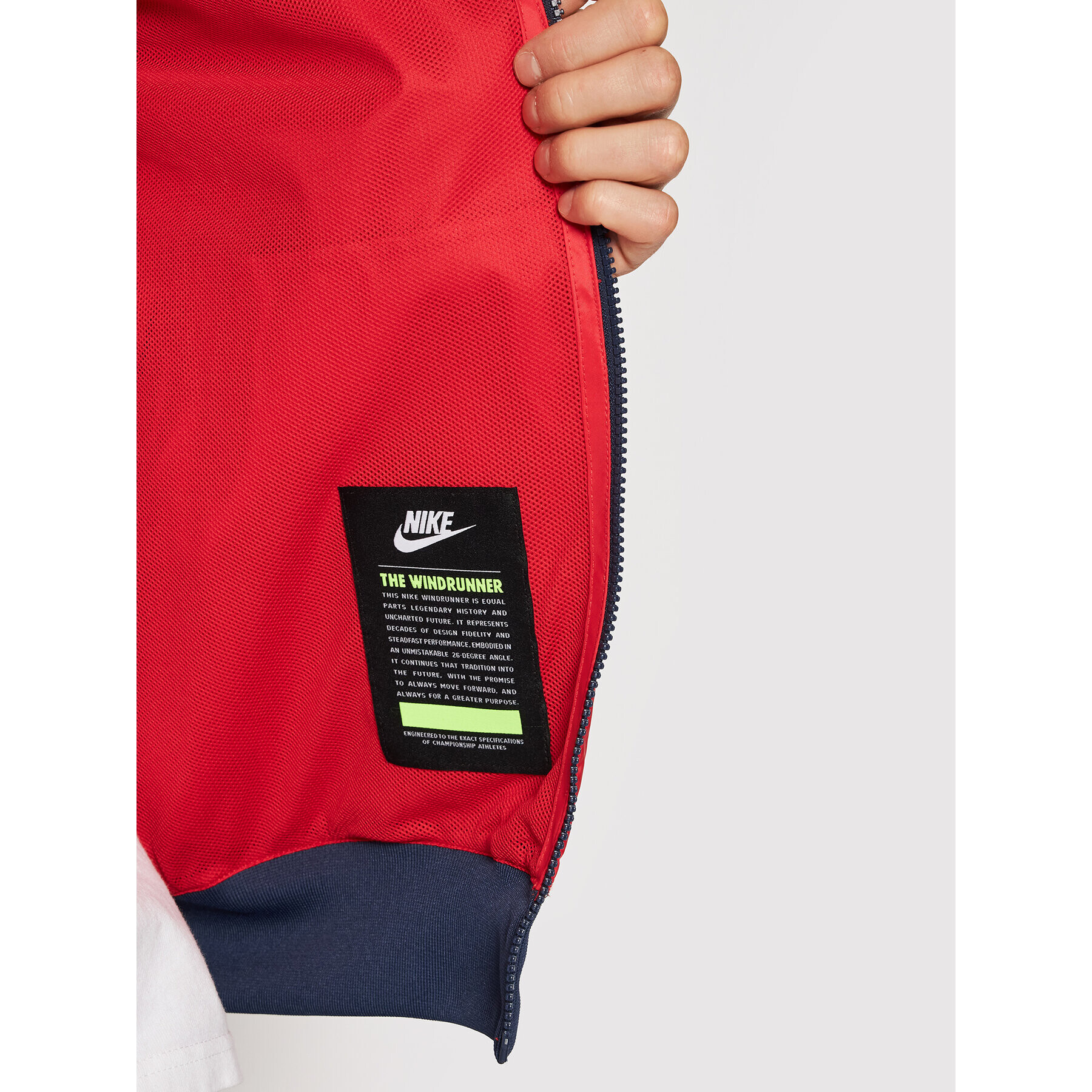 Nike Běžecká bunda Sportswear Windrunner DA0001 Červená Standard Fit - Pepit.cz