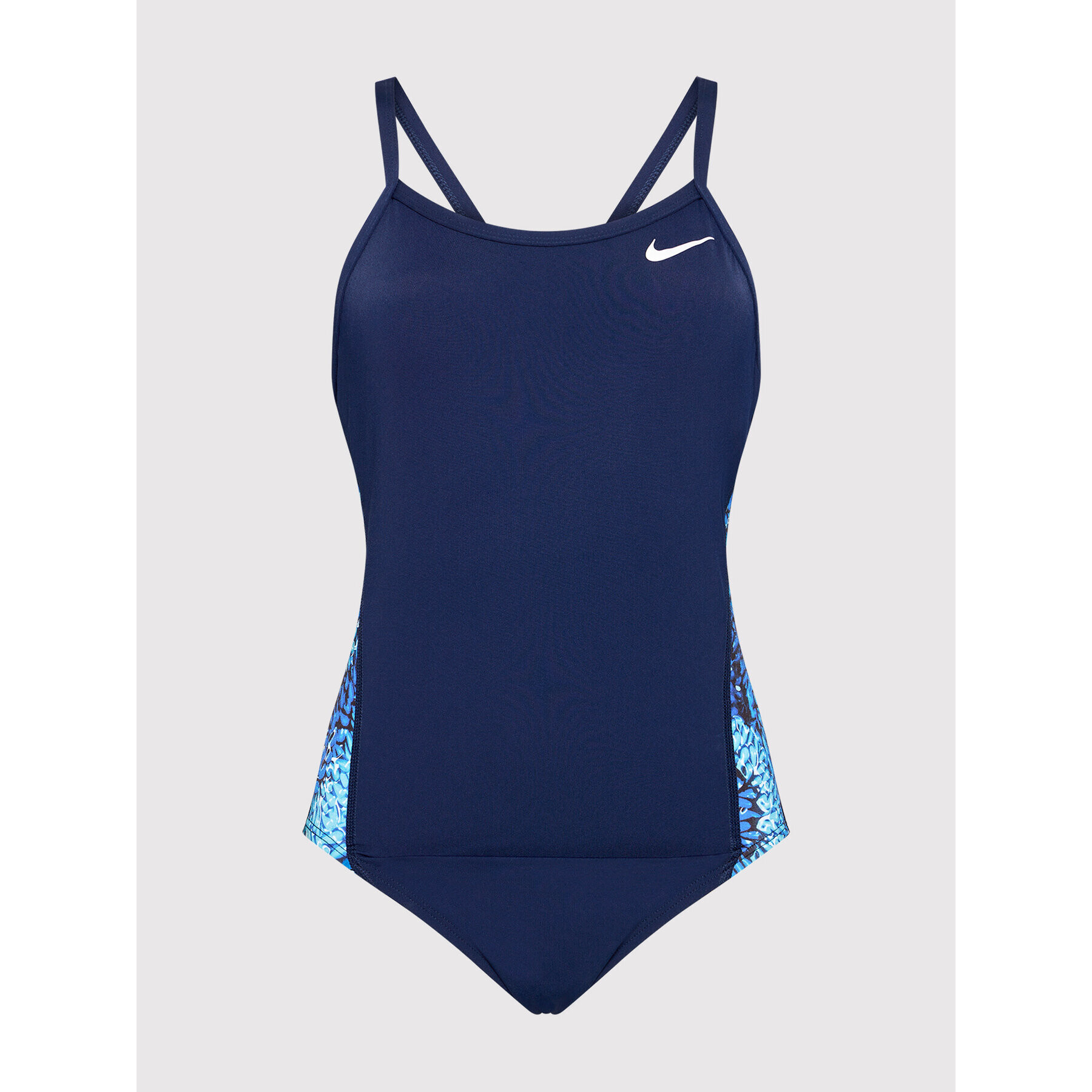 Nike Bikiny Hydrastrong Multiple Print Racerback NESSB015 Tmavomodrá - Pepit.cz