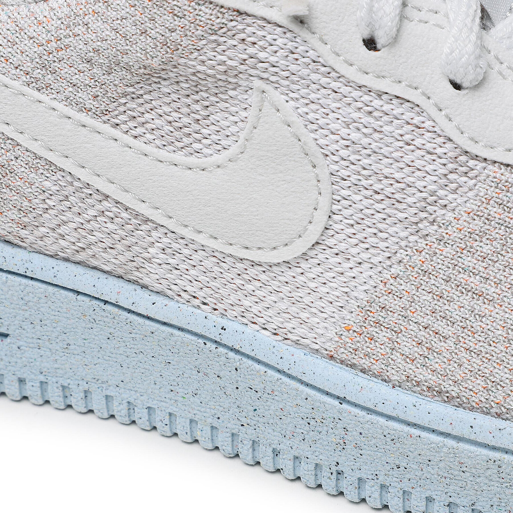 Nike Boty AF1 Crater Flyknit (GS) DH3375 101 Šedá - Pepit.cz