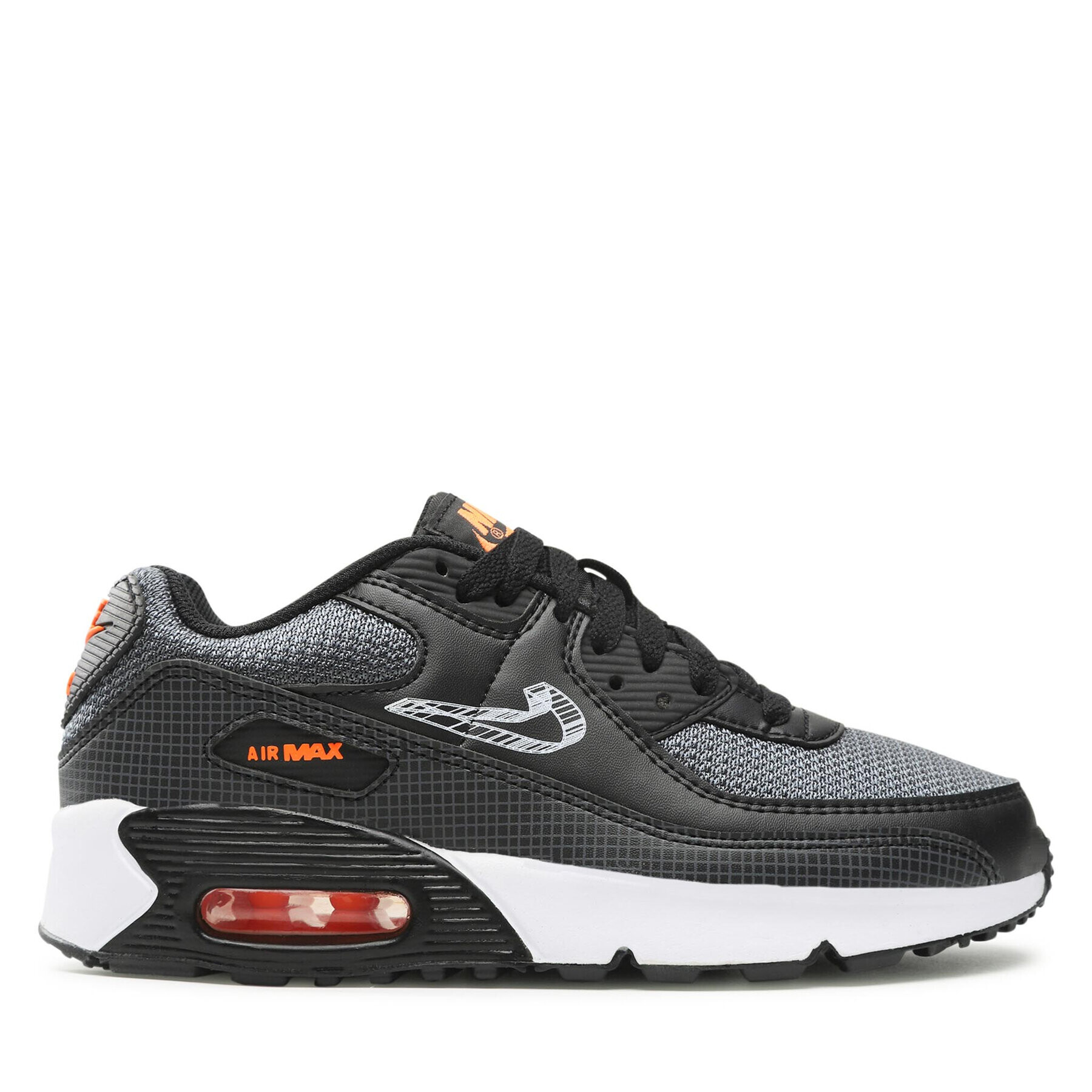 Nike Boty Air Max 90 Mesh Gs DR0172 001 Černá - Pepit.cz