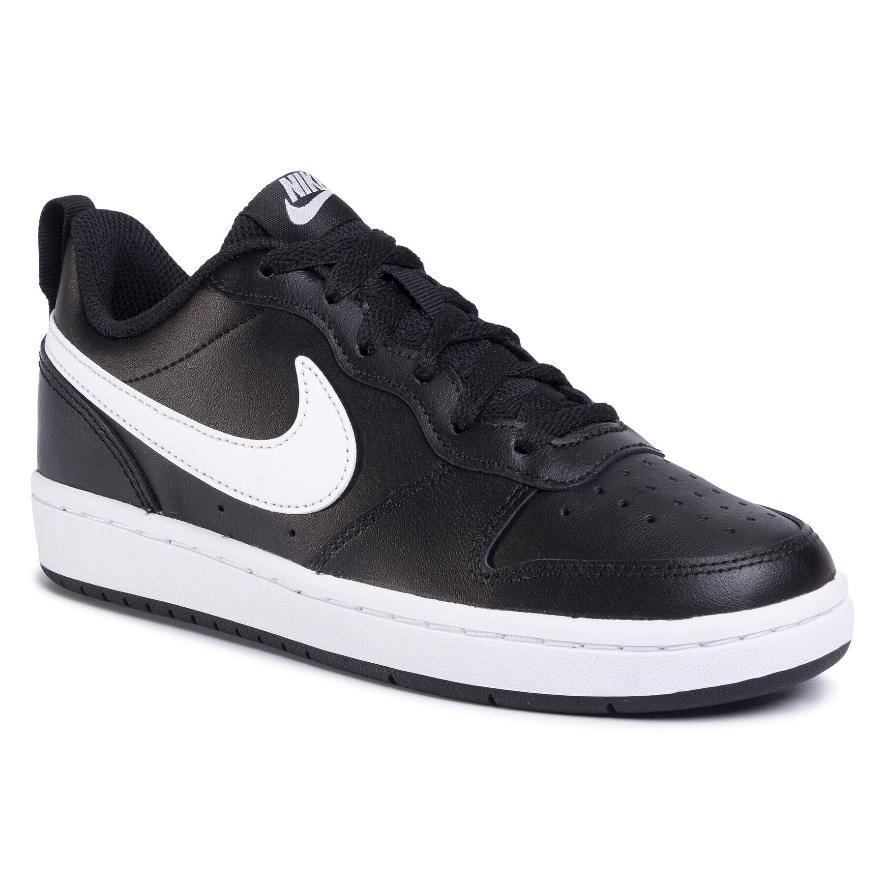 Nike Boty Court Borough Low 2 (GS) BQ5448 002 Černá - Pepit.cz