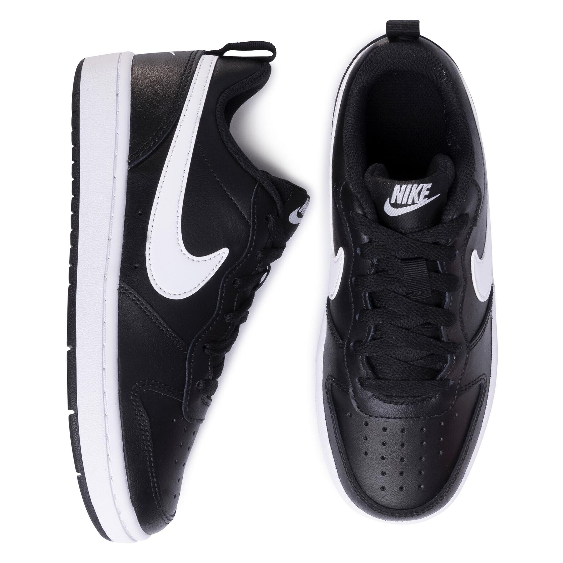 Nike Boty Court Borough Low 2 (GS) BQ5448 002 Černá - Pepit.cz