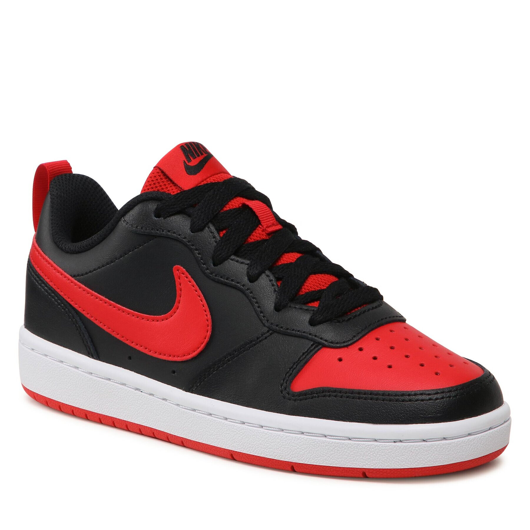 Nike Boty Court Borough Low 2 (GS) BQ5448 007 Černá - Pepit.cz