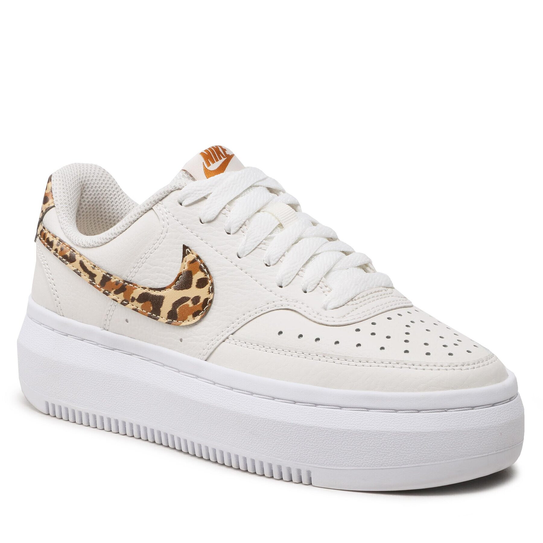 Nike Boty Court Vision Alta Ltr DM0113 004 Écru - Pepit.cz