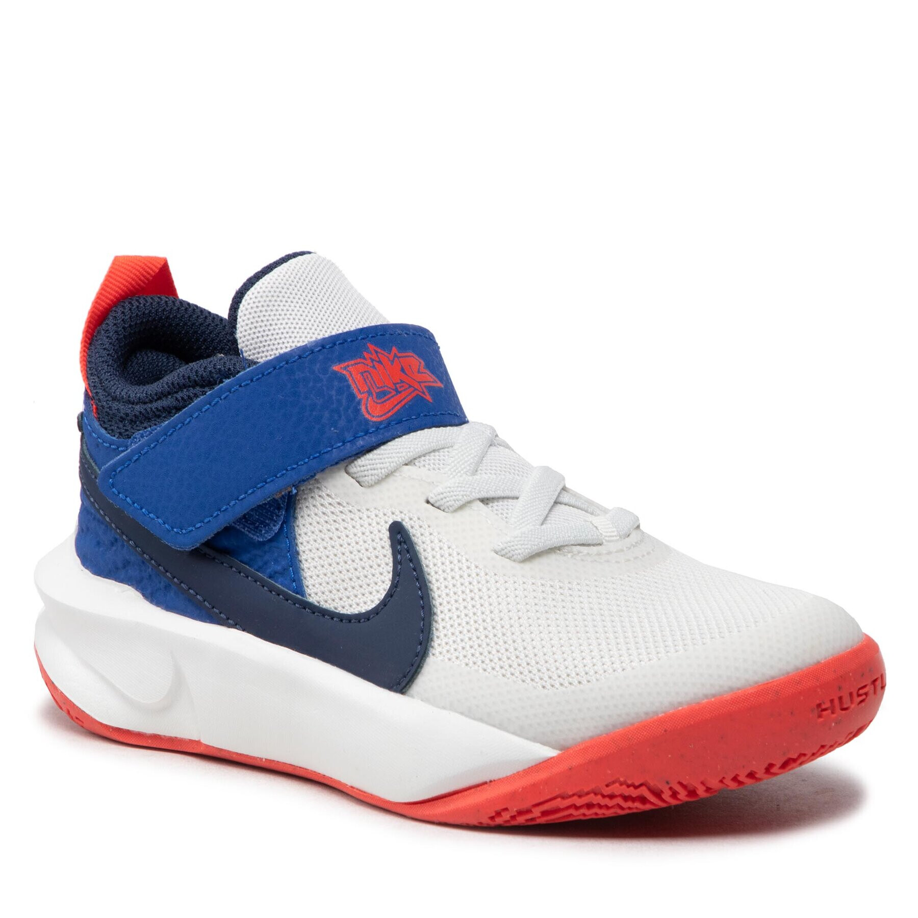 Nike Boty Team Hustle D 10 (PS) CW6736 103 Bílá - Pepit.cz