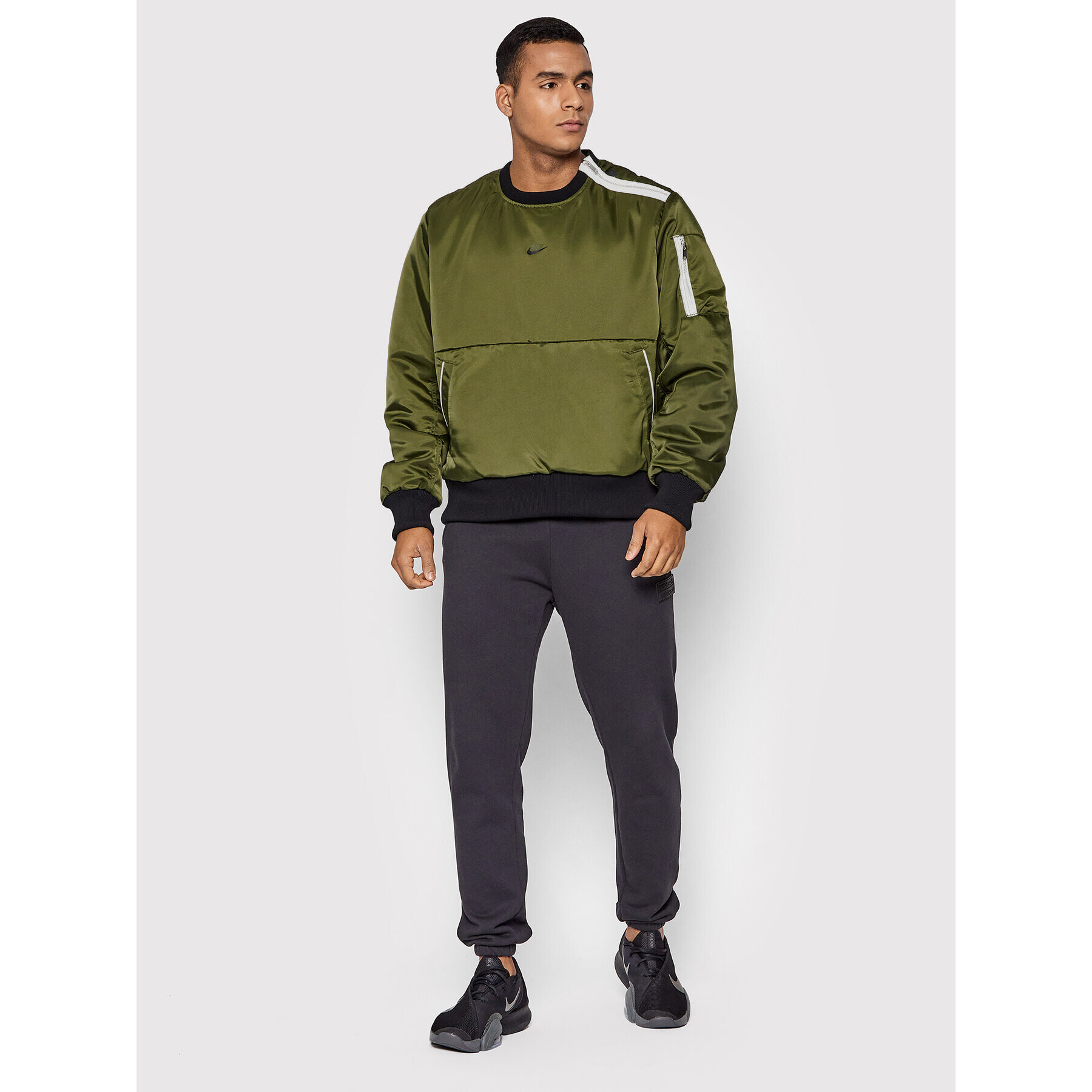 Nike Bunda anorak Sportswear Style Essentials+ DD5007 Zelená Regular Fit - Pepit.cz