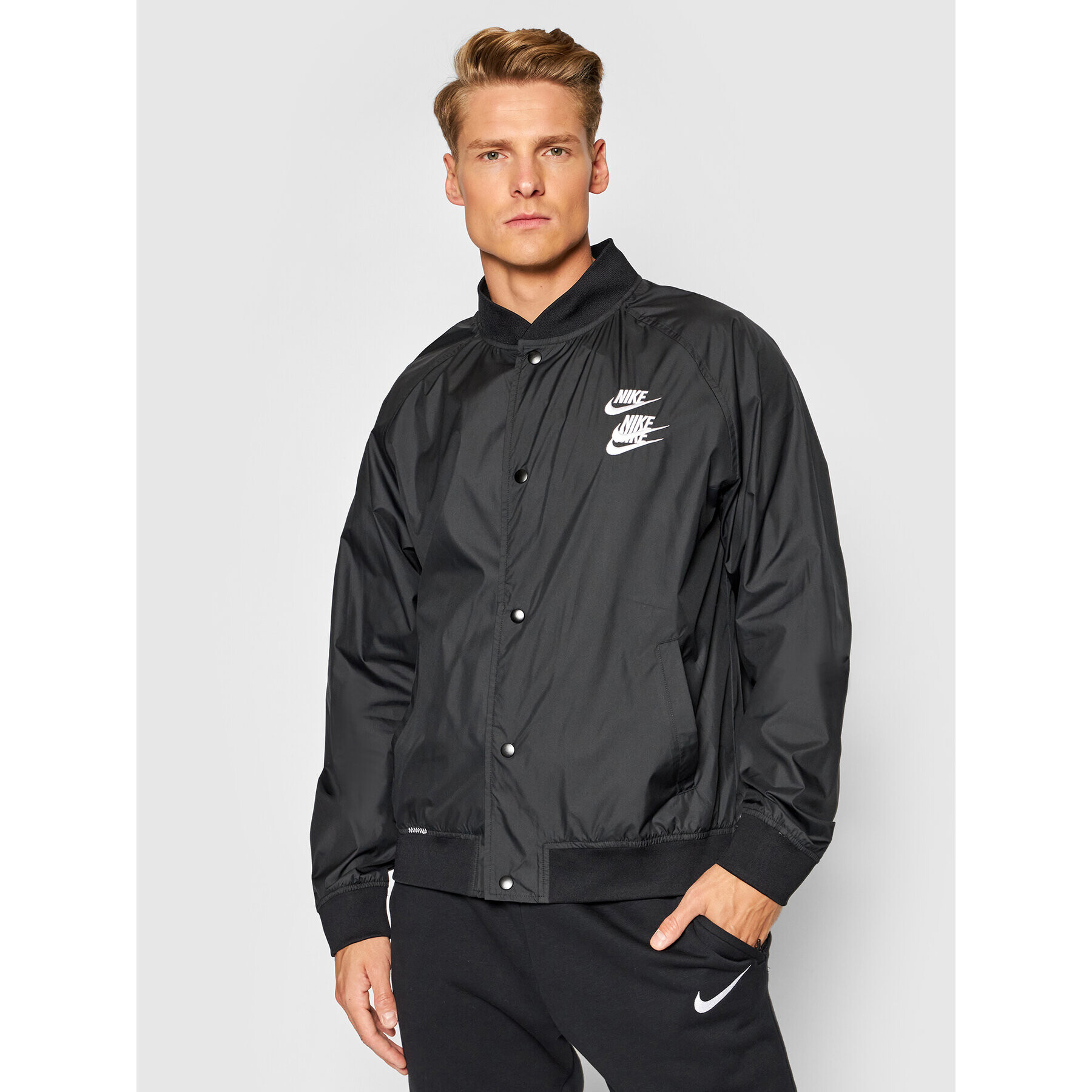 Nike Bunda bomber Sportswear DA0647 Černá Standard Fit - Pepit.cz