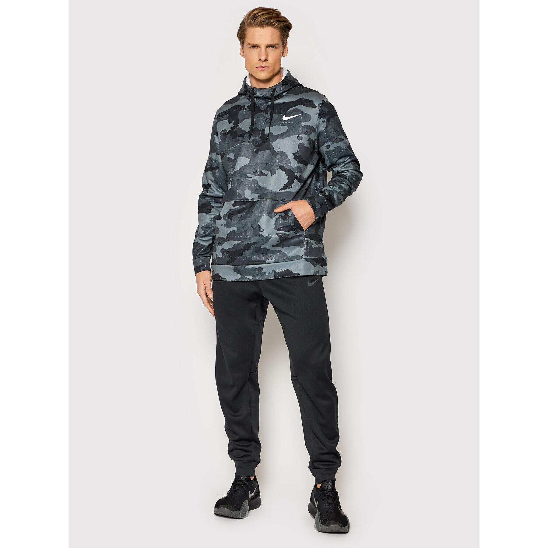 Nike Funkční mikina Camo Training DD1757 Zelená Regular Fit - Pepit.cz