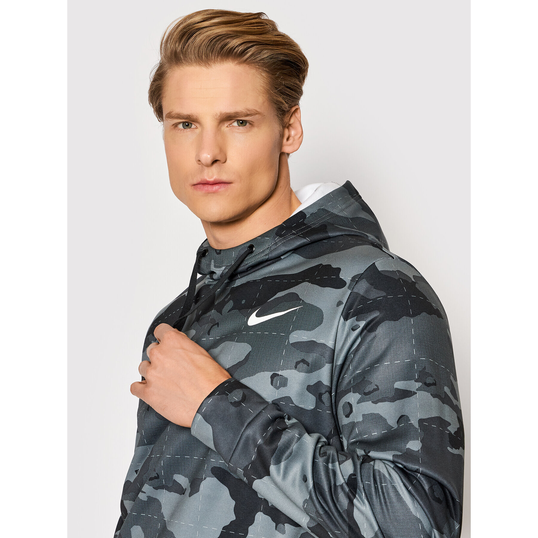 Nike Funkční mikina Camo Training DD1757 Zelená Regular Fit - Pepit.cz