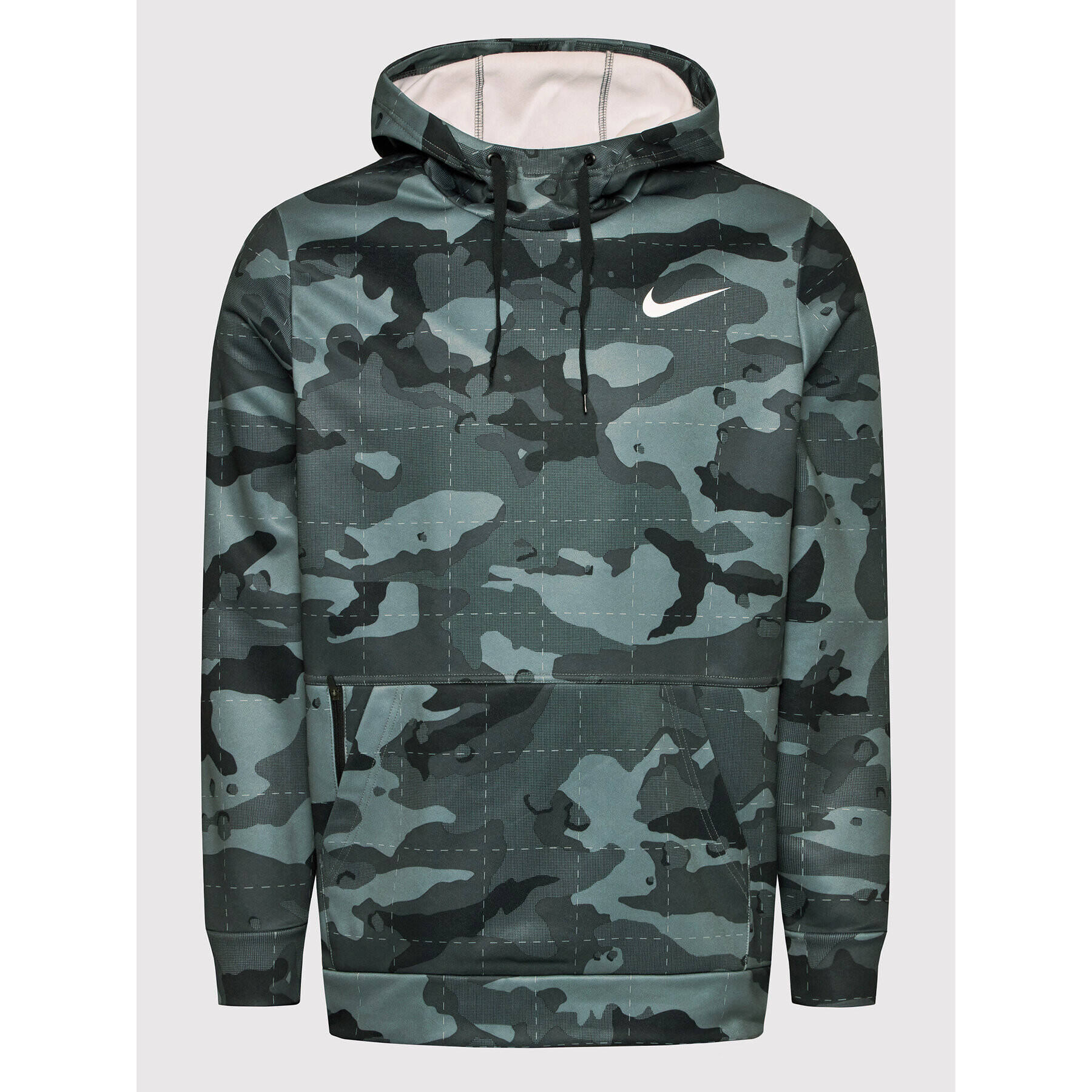 Nike Funkční mikina Camo Training DD1757 Zelená Regular Fit - Pepit.cz