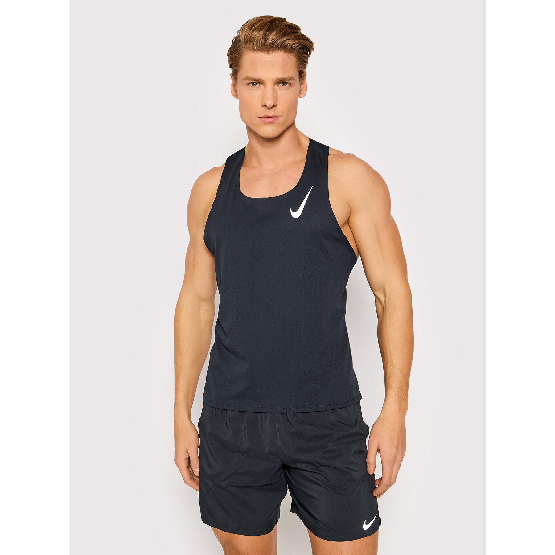 Nike Funkční tričko Aero Singlet CJ7835 Černá Slim Fit - Pepit.cz