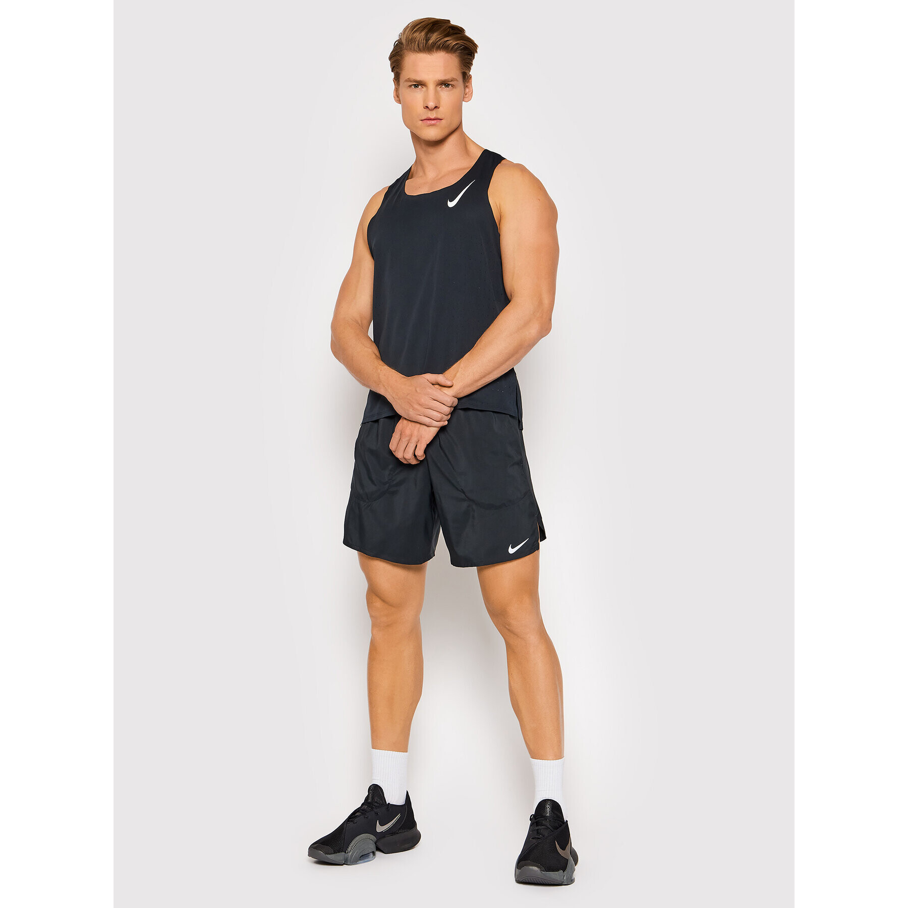 Nike Funkční tričko Aero Singlet CJ7835 Černá Slim Fit - Pepit.cz