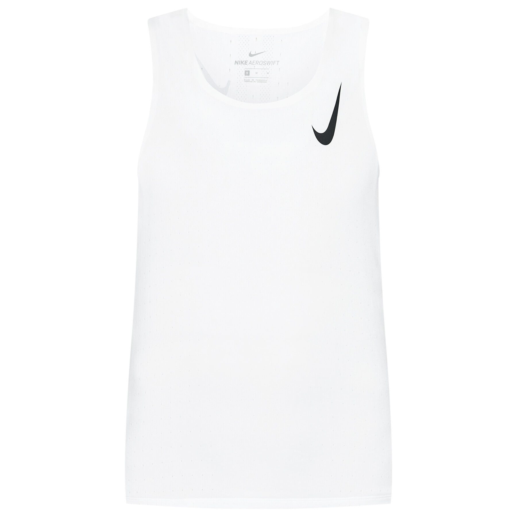 Nike Funkční tričko Aeroswift Singlet CJ7835 Bílá Slim Fit - Pepit.cz