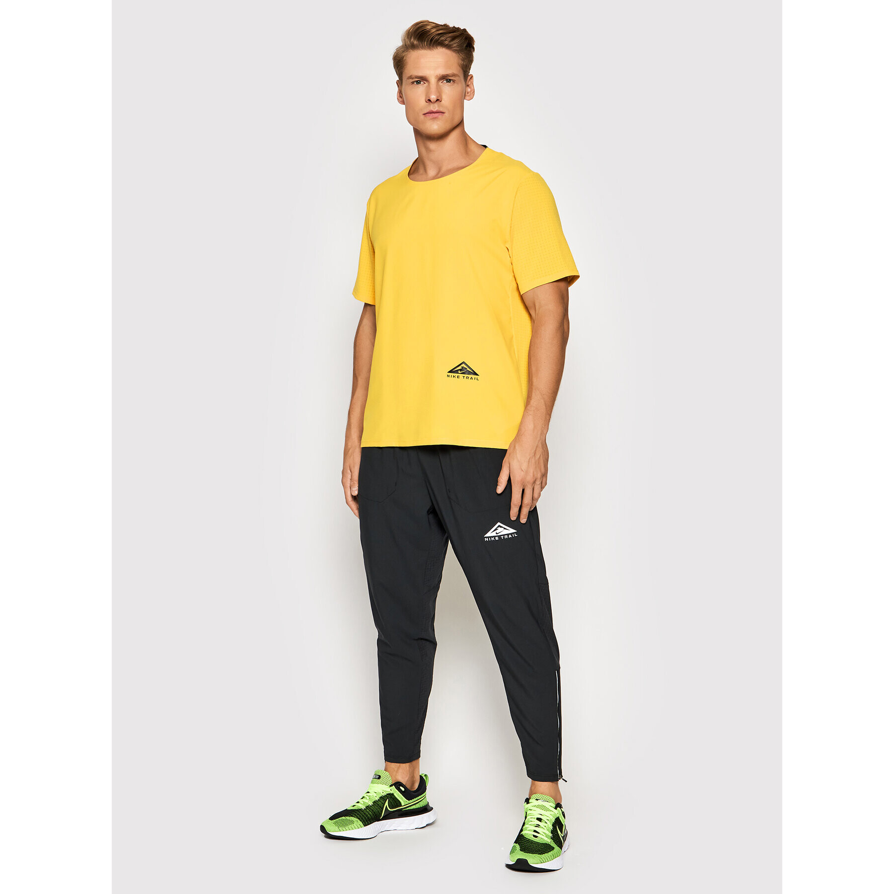 Nike Funkční tričko Rise 365 CZ9050 Žlutá Standard Fit - Pepit.cz