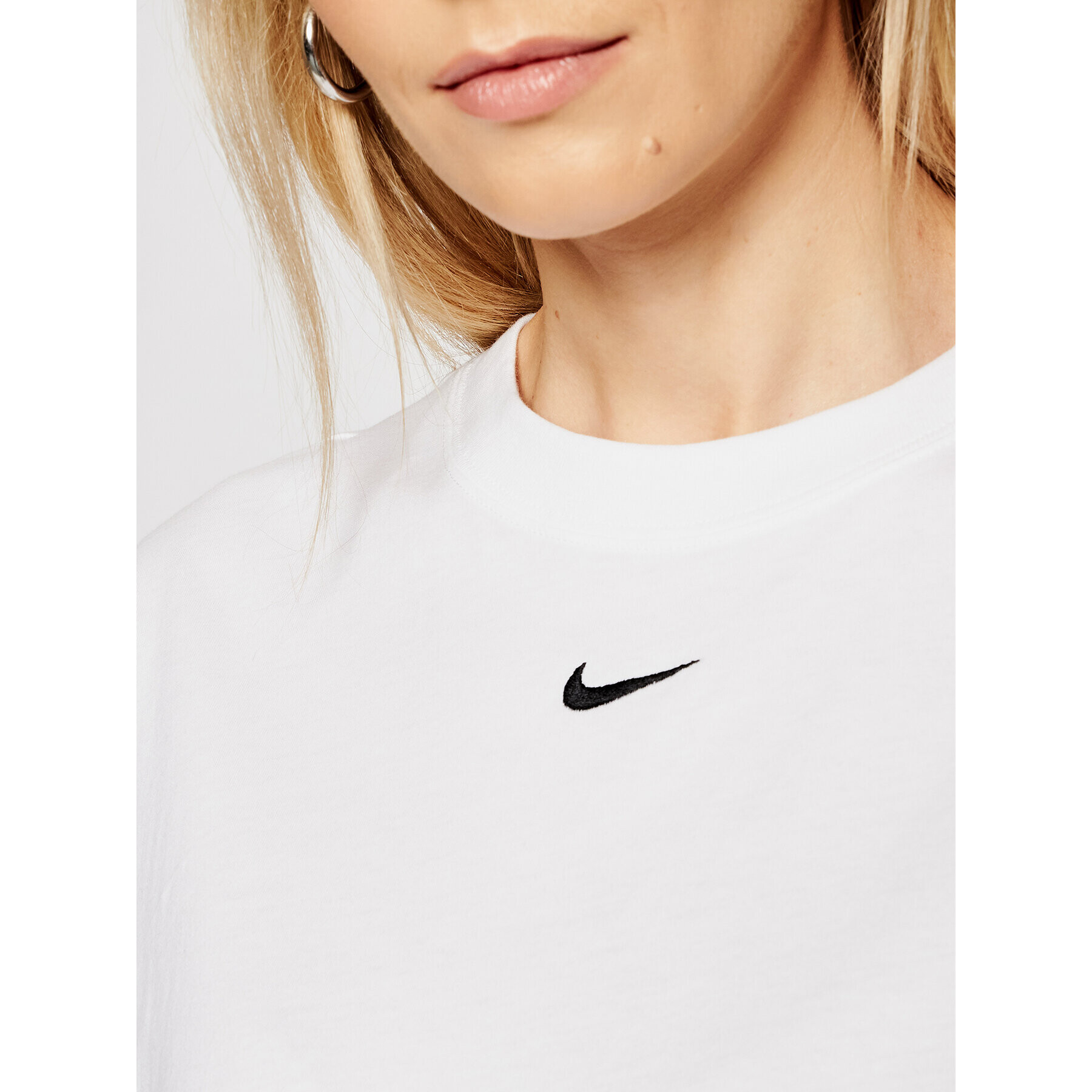 Nike Každodenní šaty Sportswear Essential CJ2242 Bílá Loose Fit - Pepit.cz