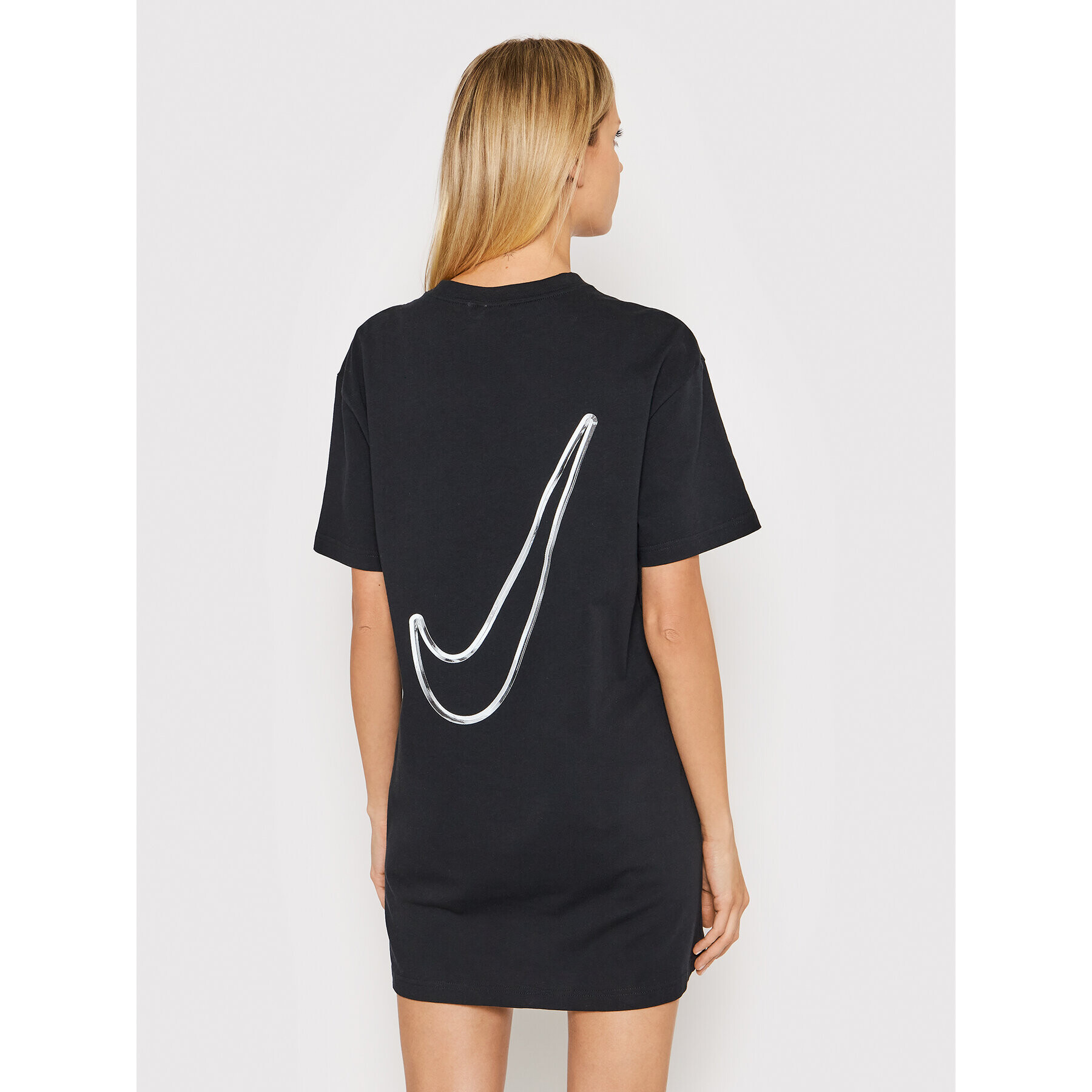 Nike Každodenní šaty Sportswear Swoosh CZ9406 Černá Loose Fit - Pepit.cz