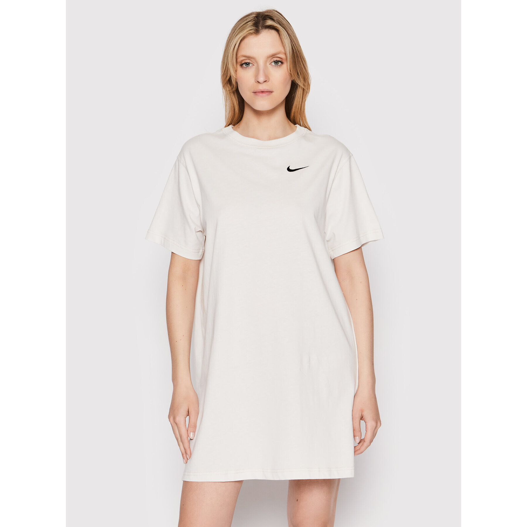 Nike Každodenní šaty Sportswear Swoosh DM6191 Béžová Oversize - Pepit.cz