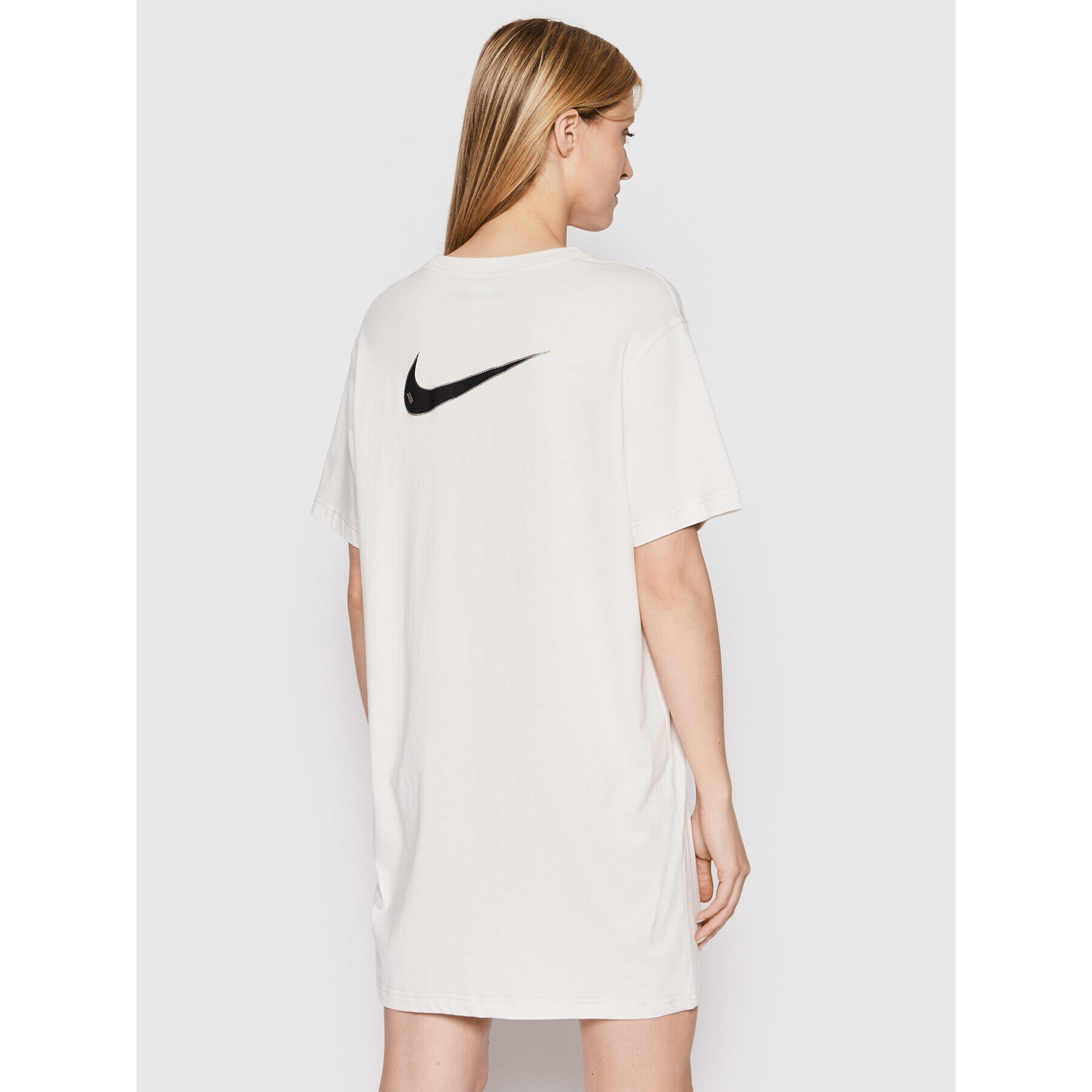 Nike Každodenní šaty Sportswear Swoosh DM6191 Béžová Oversize - Pepit.cz