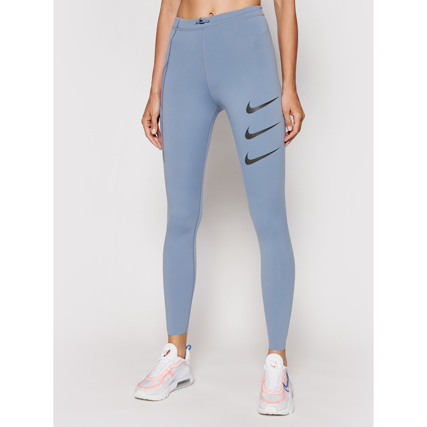 Nike Legíny Epic Luxe Run Division DA1270 Modrá Tight Fit - Pepit.cz