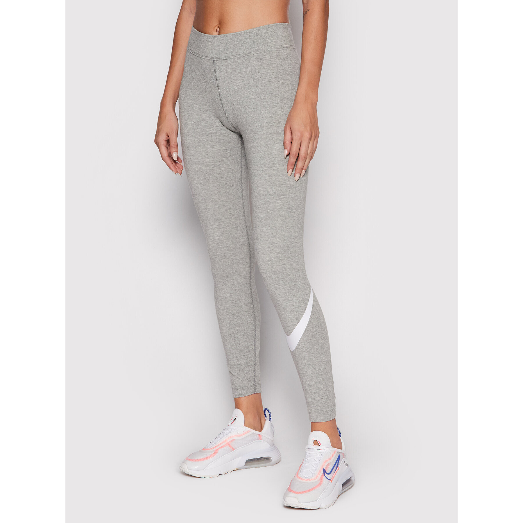 Nike Legíny Sportswear Essential CZ8530 Šedá Slim Fit - Pepit.cz