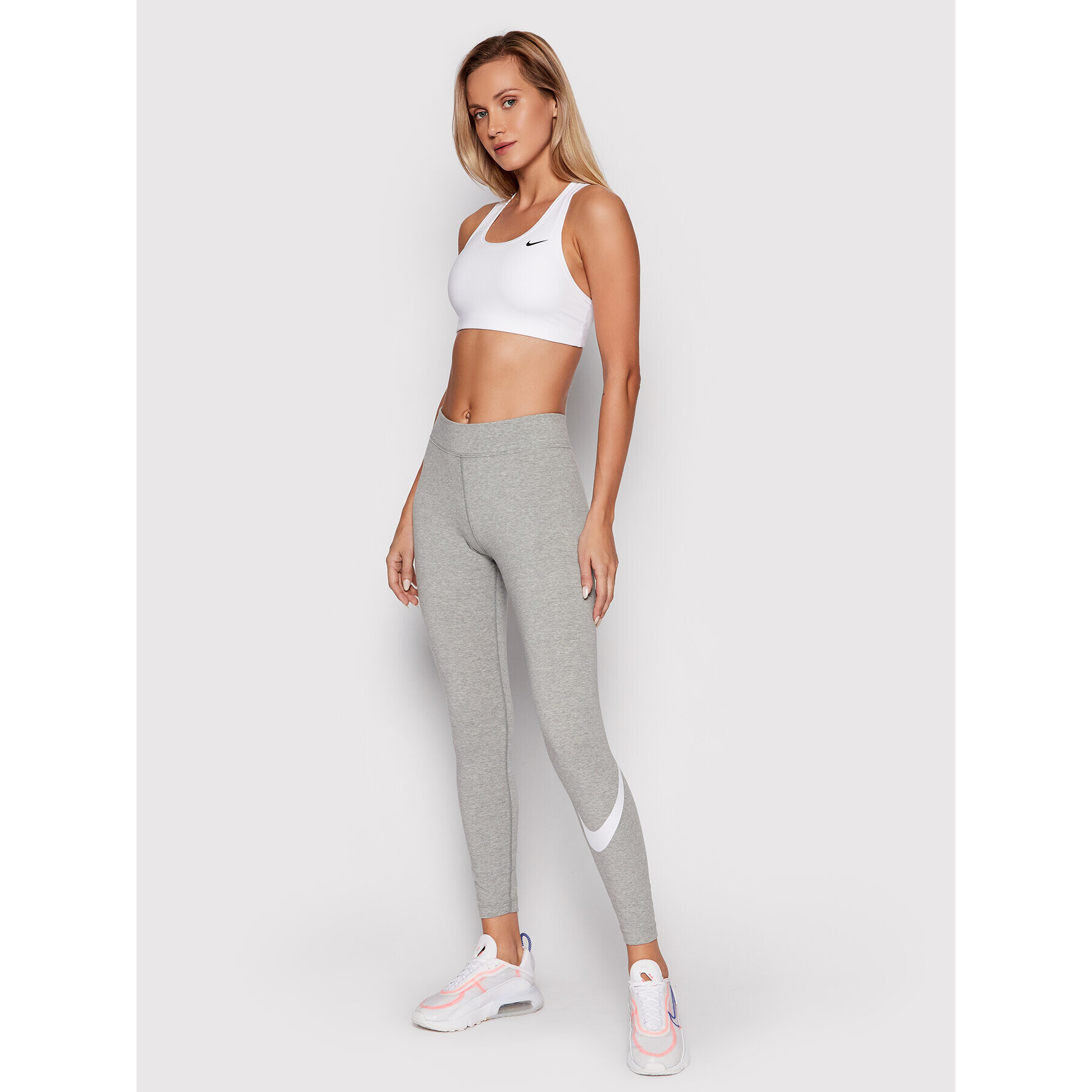 Nike Legíny Sportswear Essential CZ8530 Šedá Slim Fit - Pepit.cz