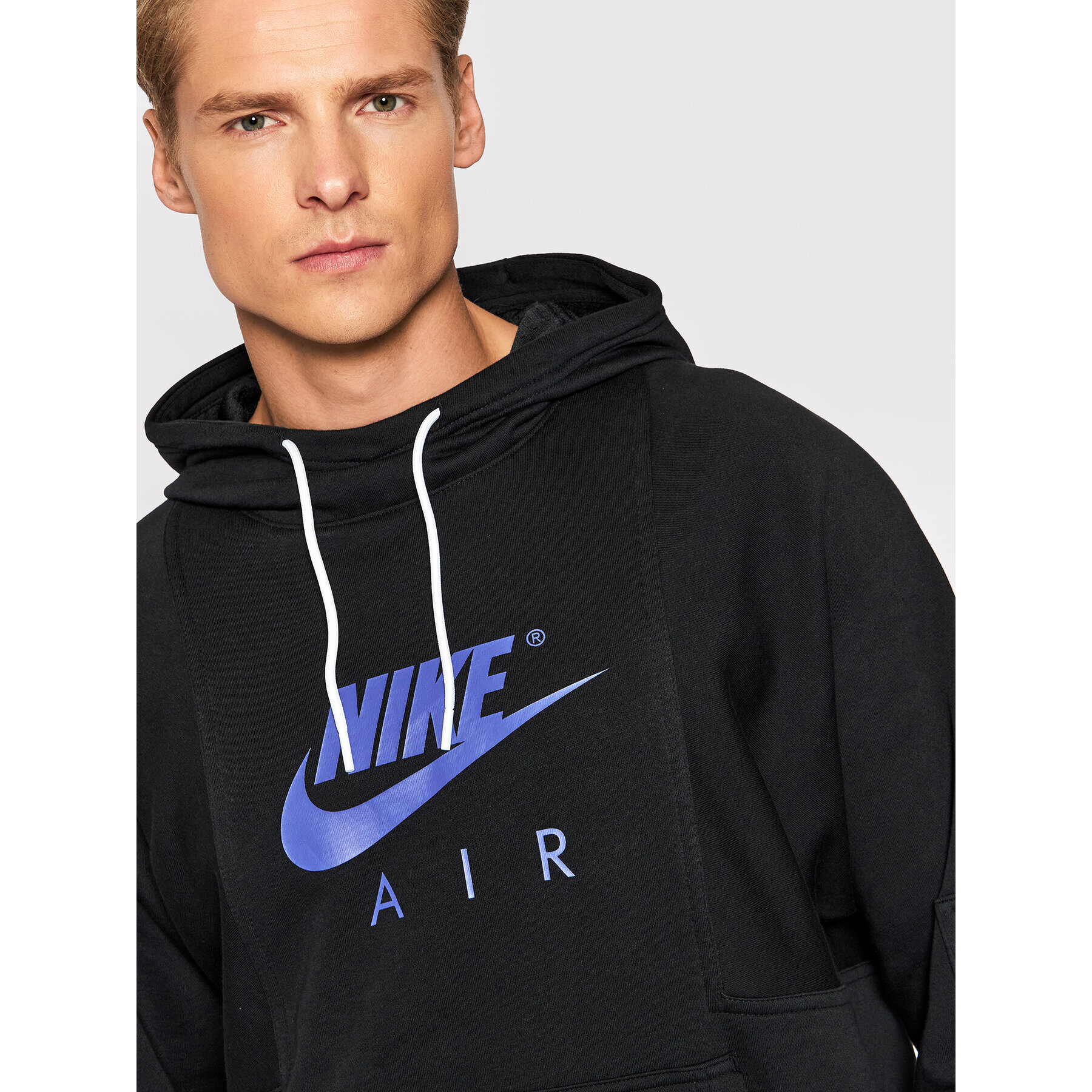 Nike Mikina Air Logo DD6383 Černá Regular Fit - Pepit.cz