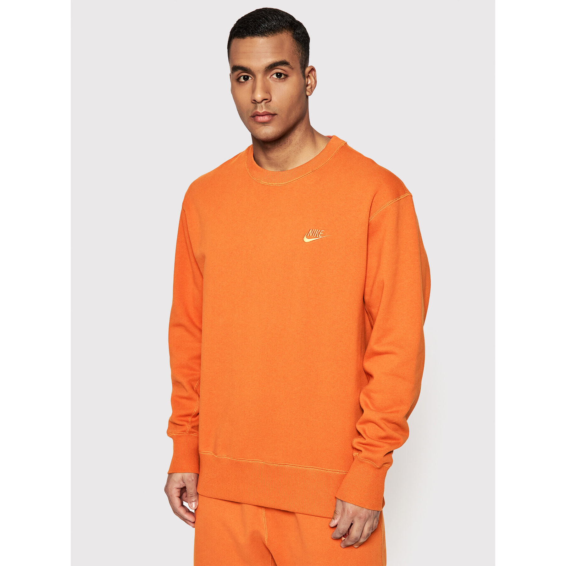 Nike Mikina Classic DA0021 Oranžová Relaxed Fit - Pepit.cz