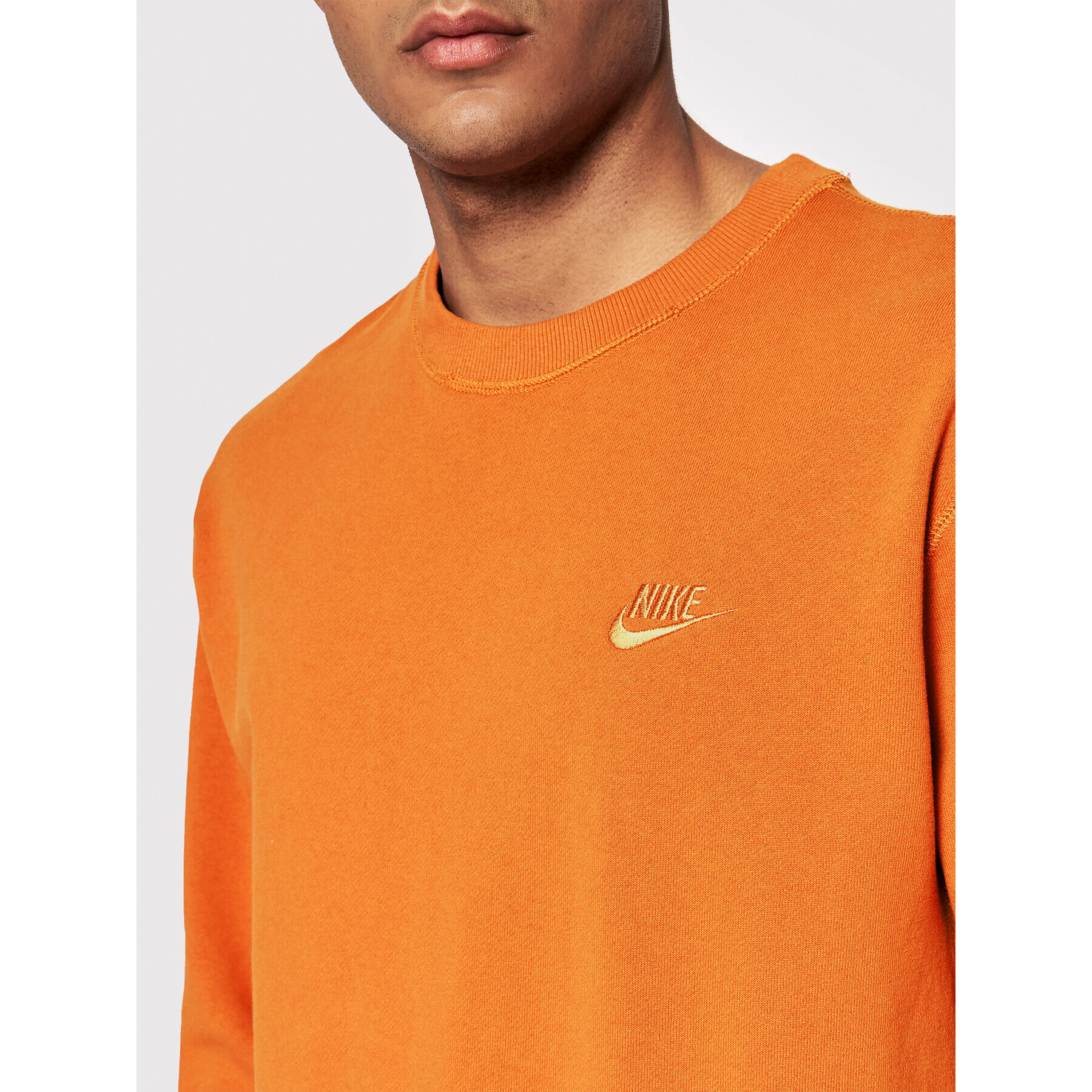 Nike Mikina Classic DA0021 Oranžová Relaxed Fit - Pepit.cz