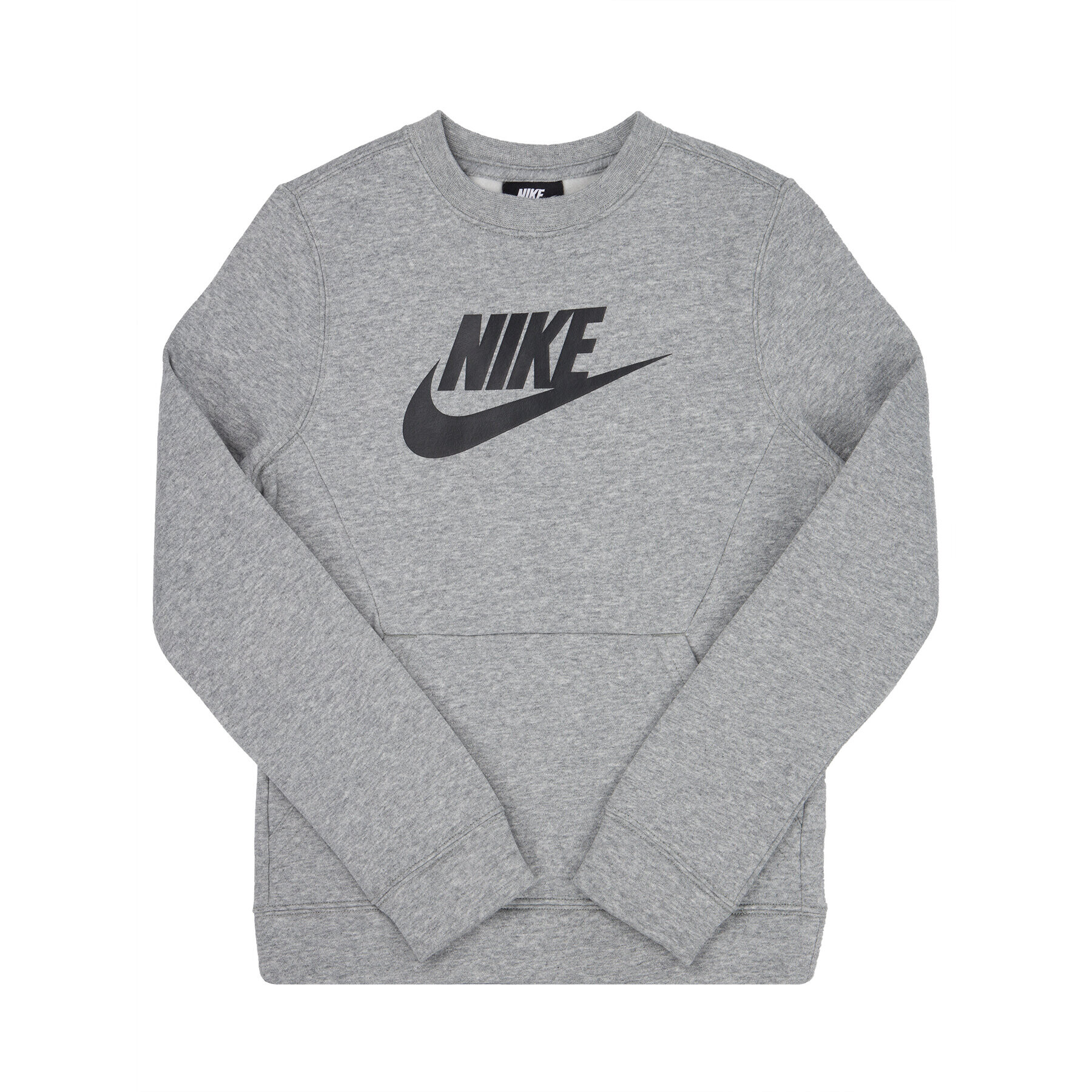 Nike Mikina Club Fleece BV0785 Šedá Standard Fit - Pepit.cz