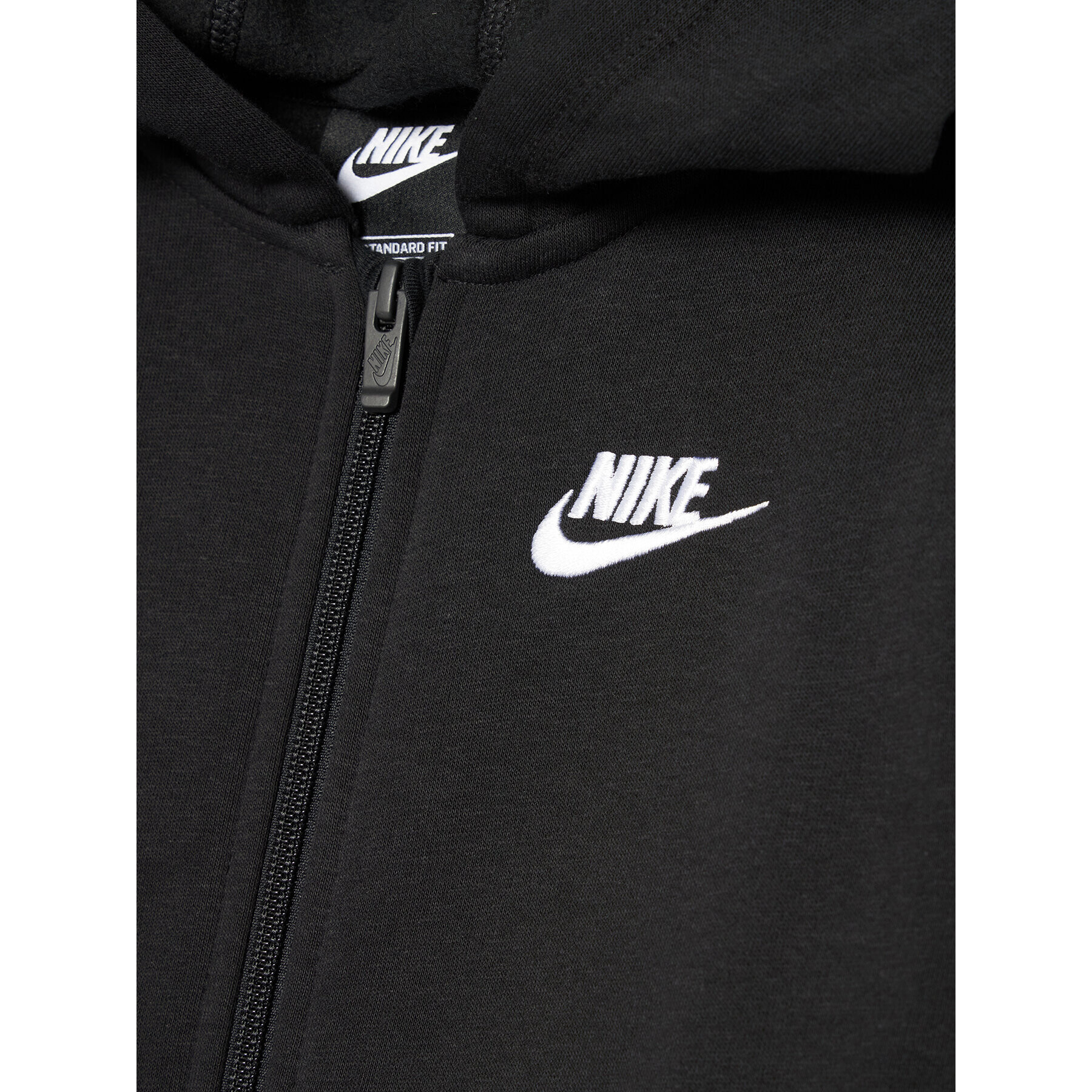 Nike Mikina Club Older BV3699 Černá Standard Fit - Pepit.cz