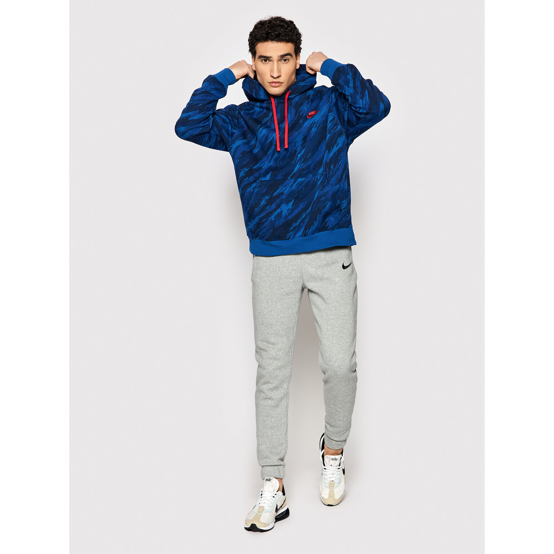 Nike Mikina Essentials DD5126 Modrá Regular Fit - Pepit.cz