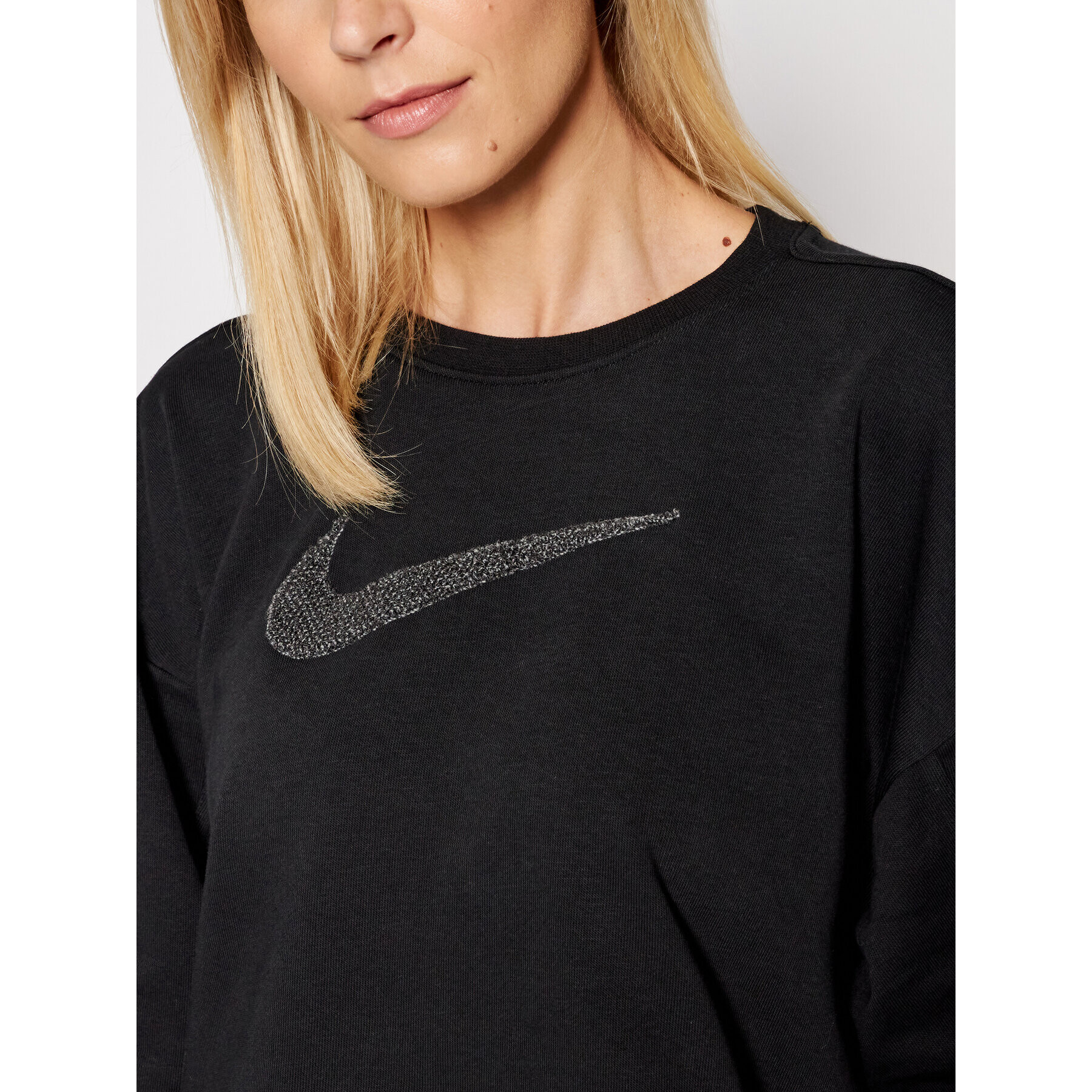 Nike Mikina Get Fit CU5506 Černá Oversize - Pepit.cz