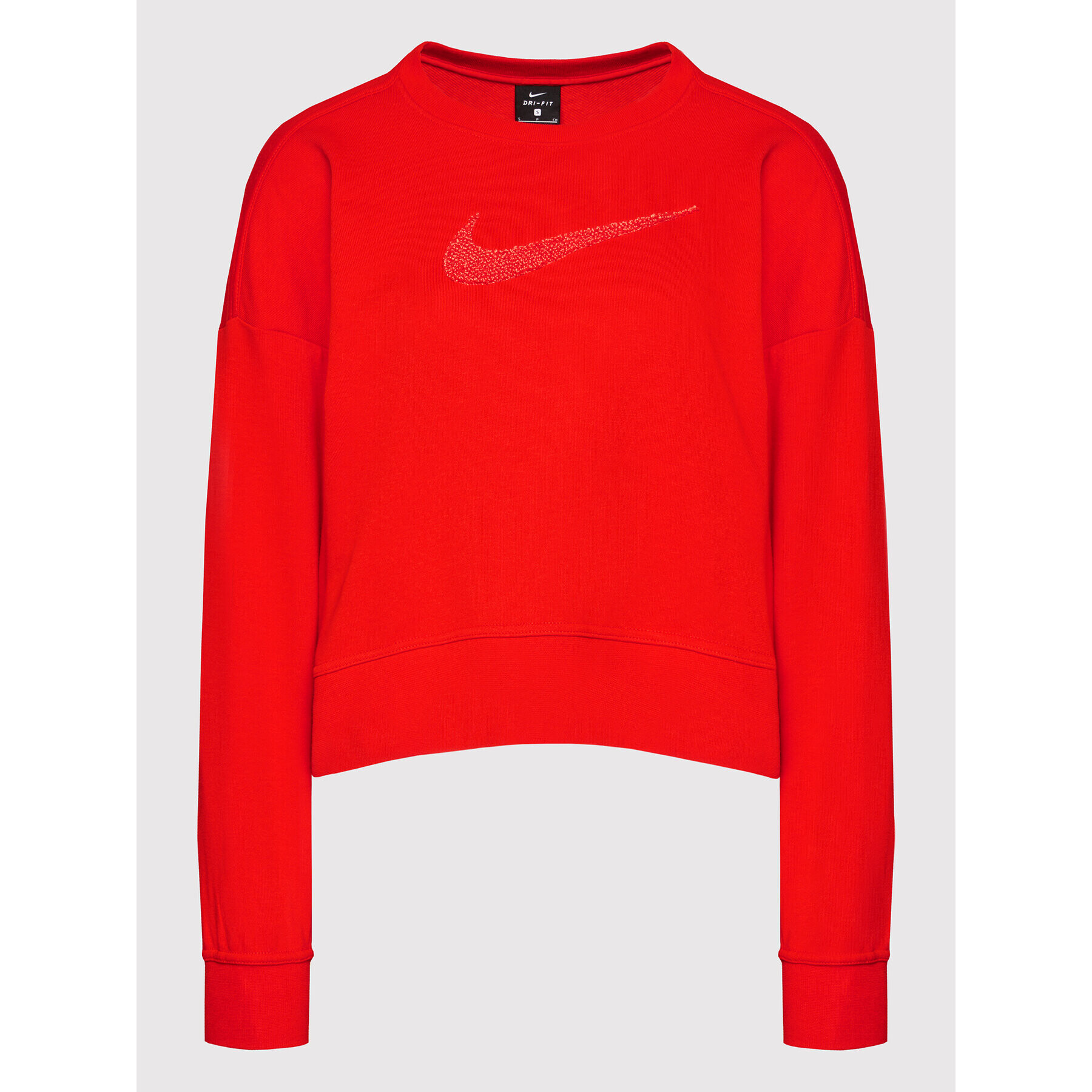 Nike Mikina Get Fit CU5506 Červená Oversize - Pepit.cz