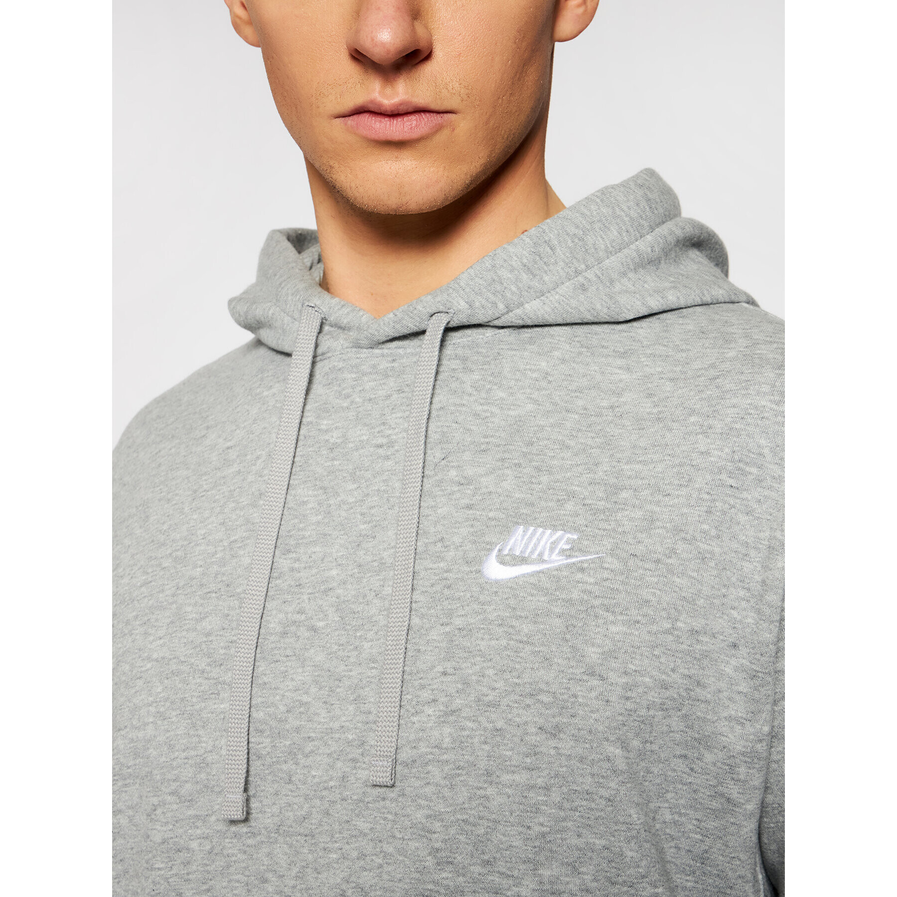 Nike Mikina Nsw Club CZ7857 Šedá Standard Fit - Pepit.cz