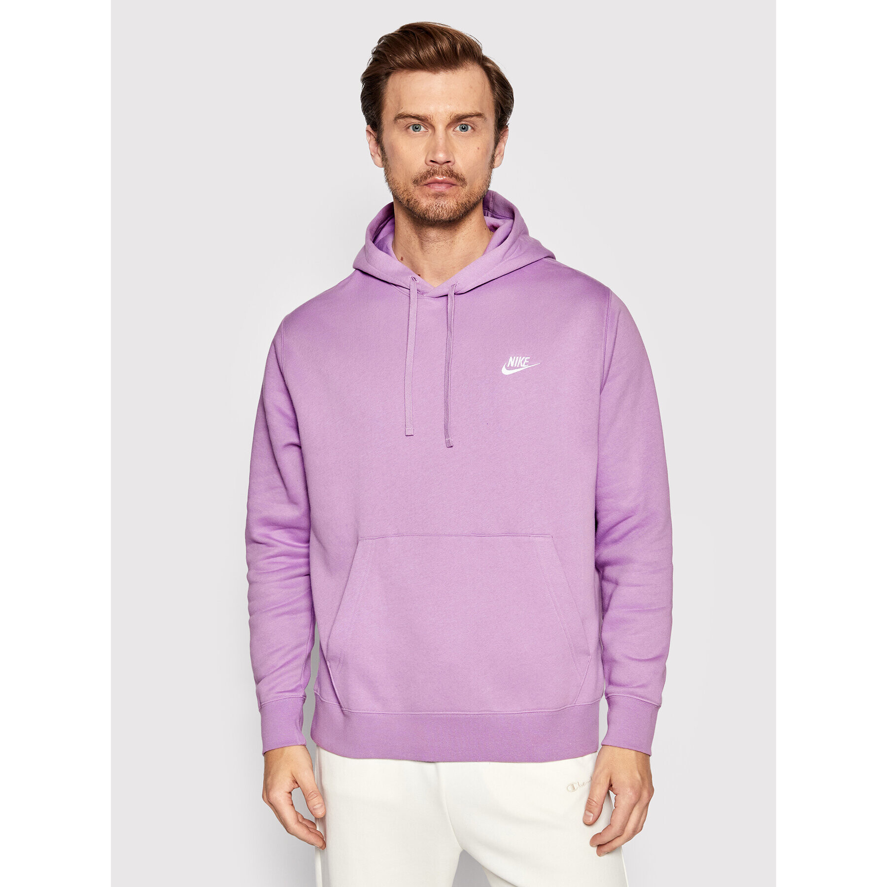 Nike Mikina Sportswear Club BV2654 Fialová Regular Fit - Pepit.cz