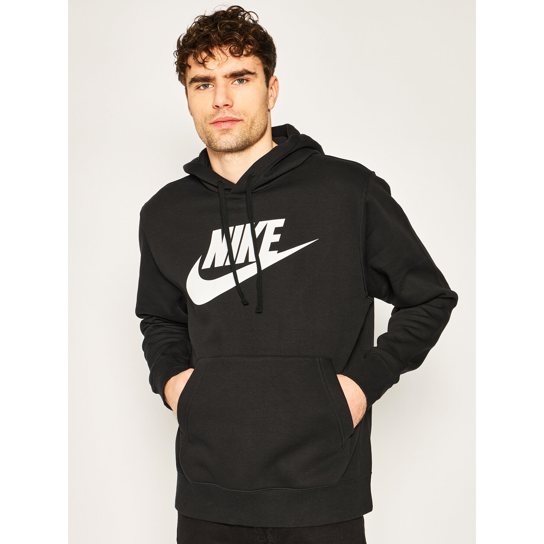 Nike Mikina Sportswear Club BV2973 Černá Standard Fit - Pepit.cz